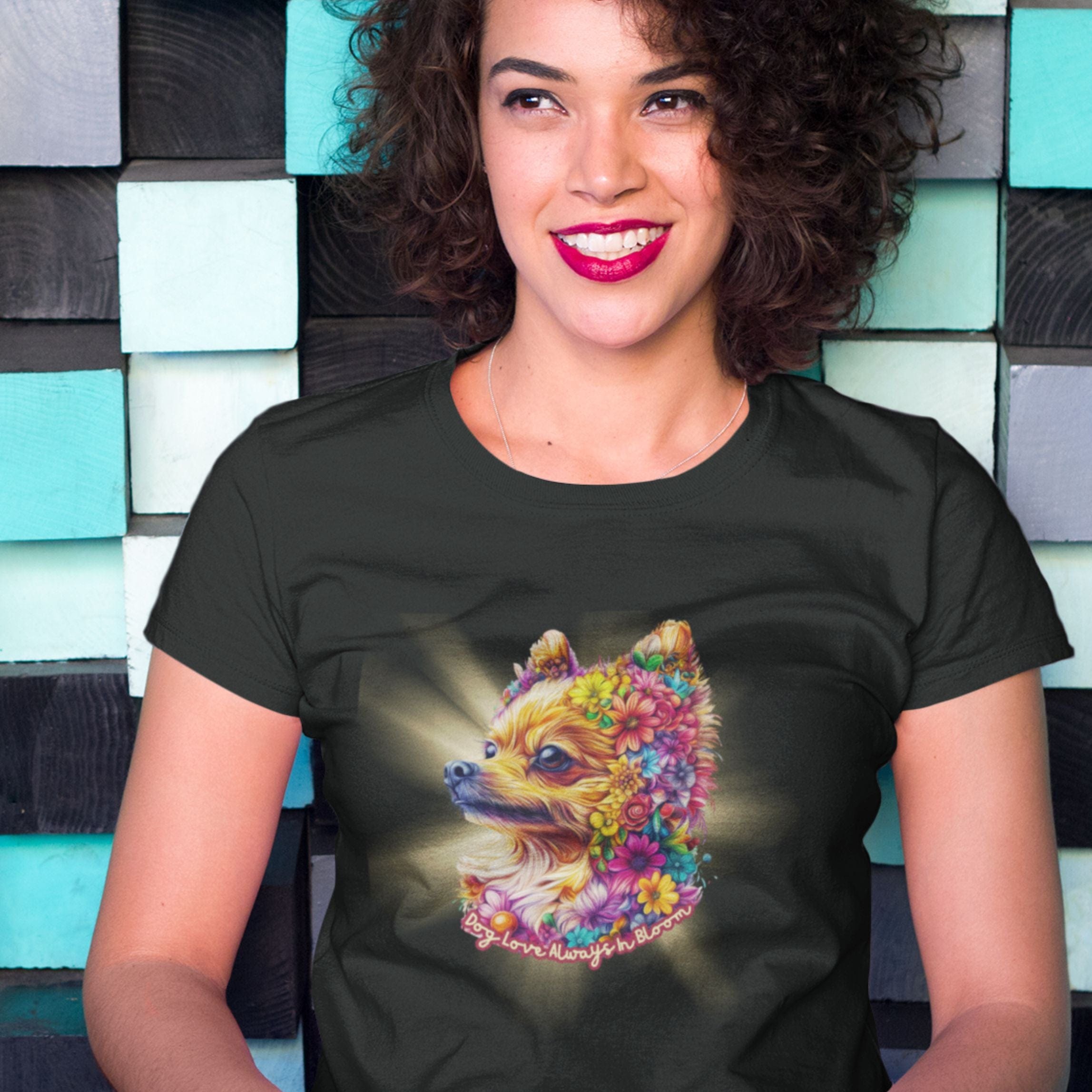 T-Shirt Always in Bloom Pomeranian T-Shirt ReallyintoDogs
