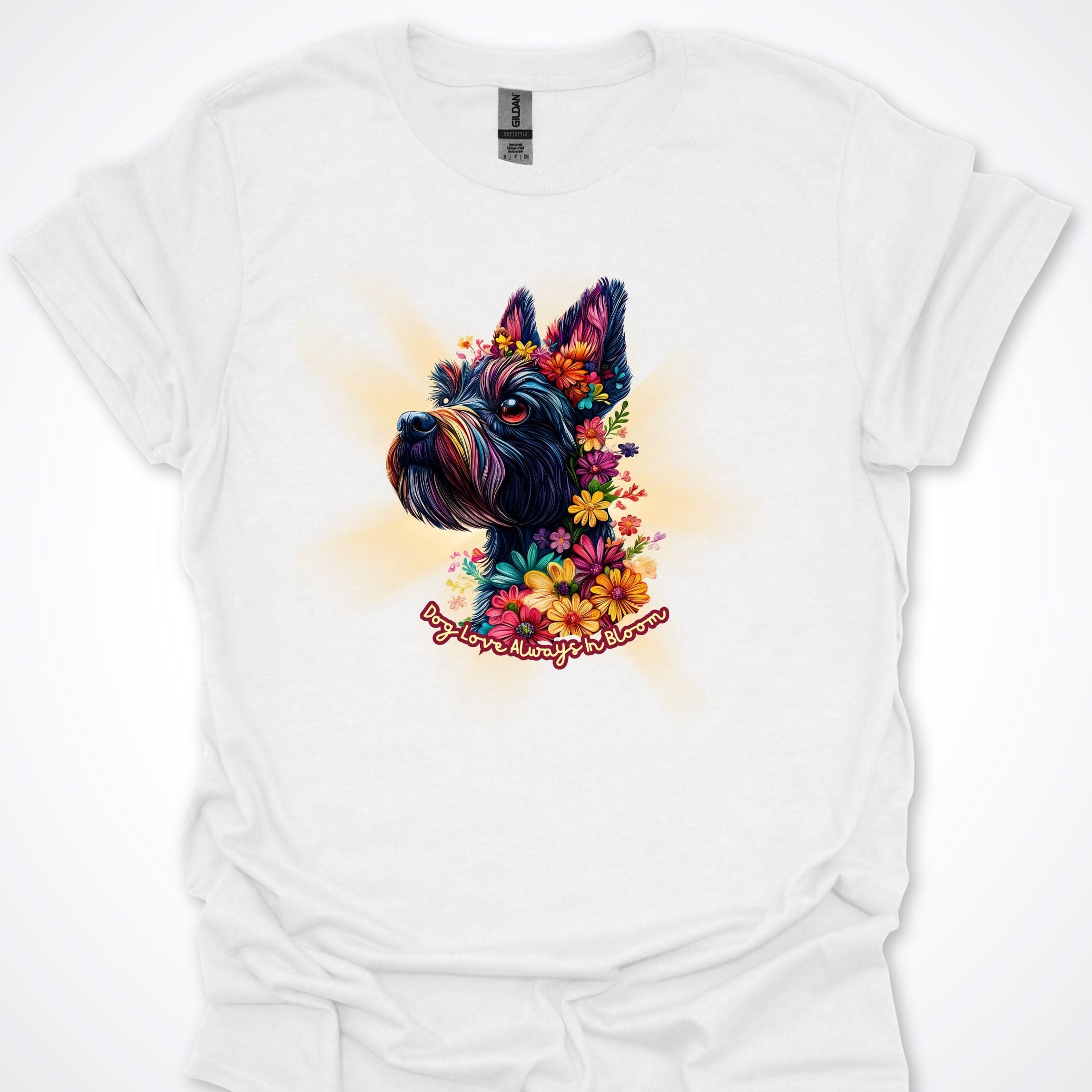 T-Shirt White / S Always in Bloom Scottish Terrier T-Shirt ReallyintoDogs