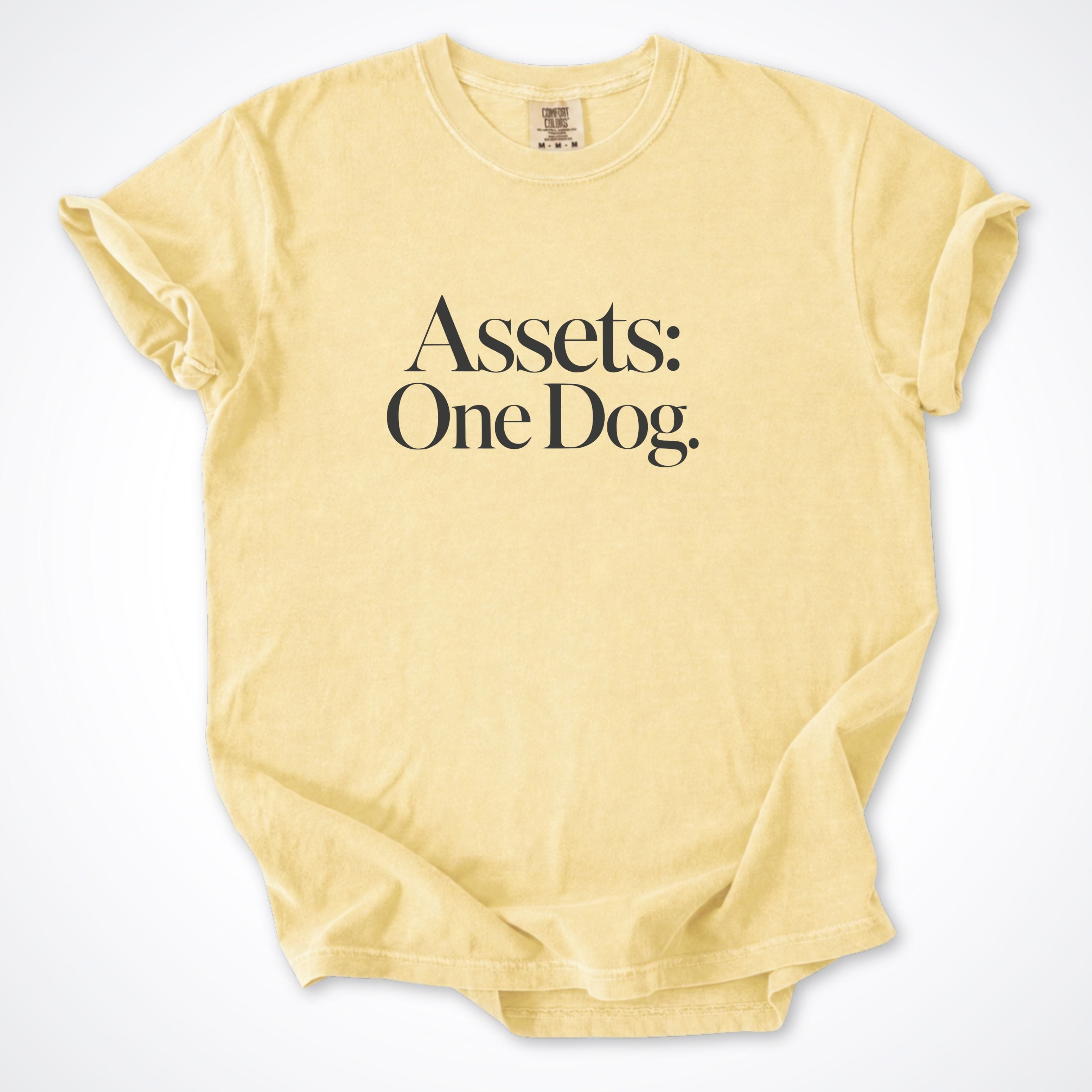 T-Shirt Butter / S Assets: One Dog. Premium T-Shirt ReallyintoDogs