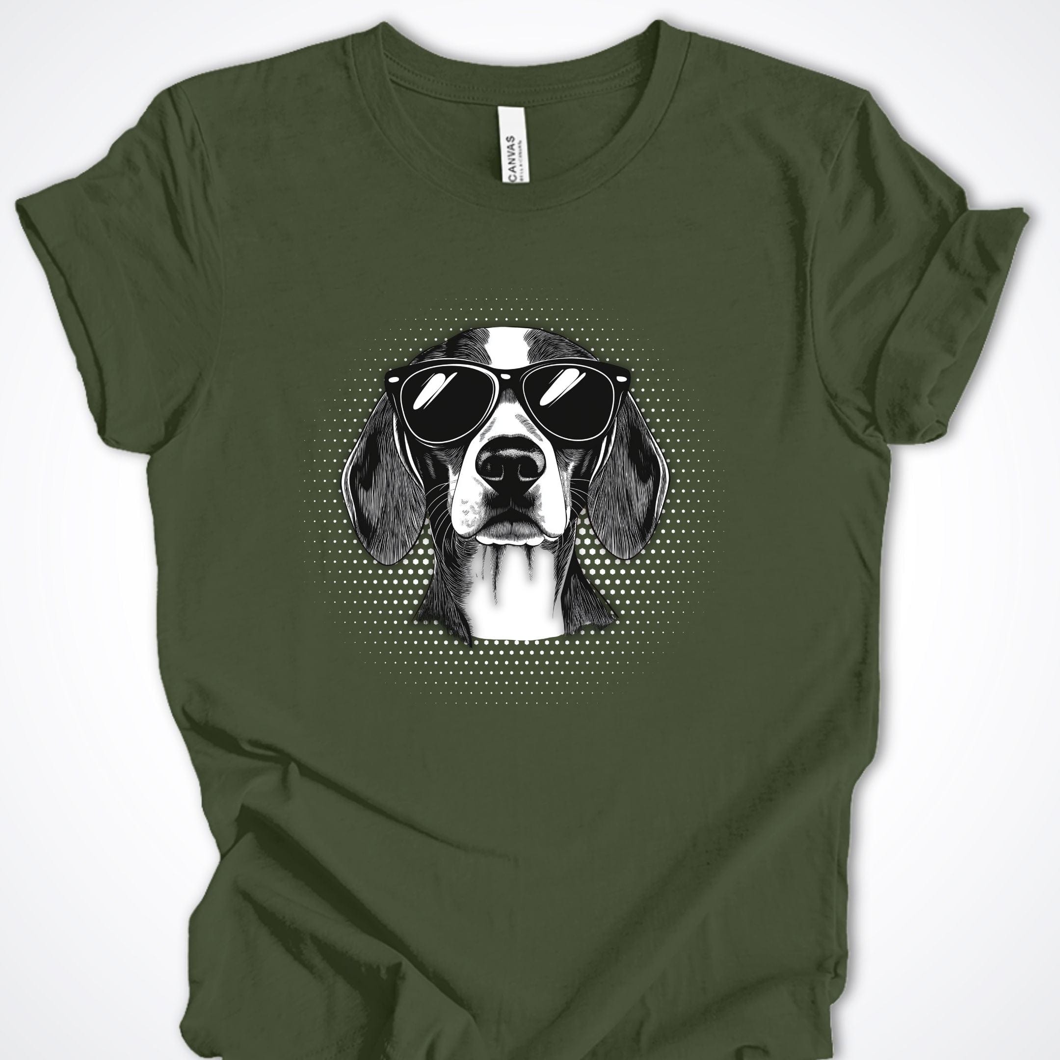 T-Shirt Military Green / S Beagle Top Dog Premium Unisex T-Shirt ReallyintoDogs