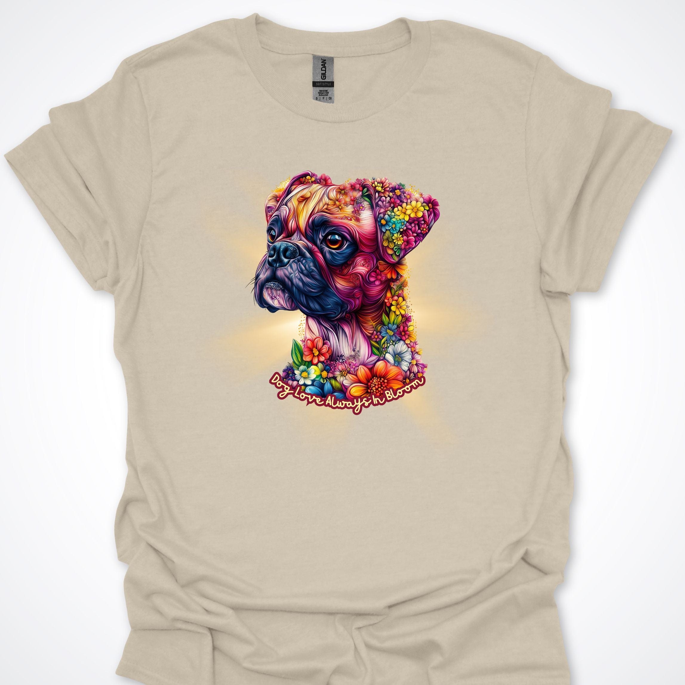 T-Shirt Boxer Always in Bloom T-Shirt ReallyintoDogs