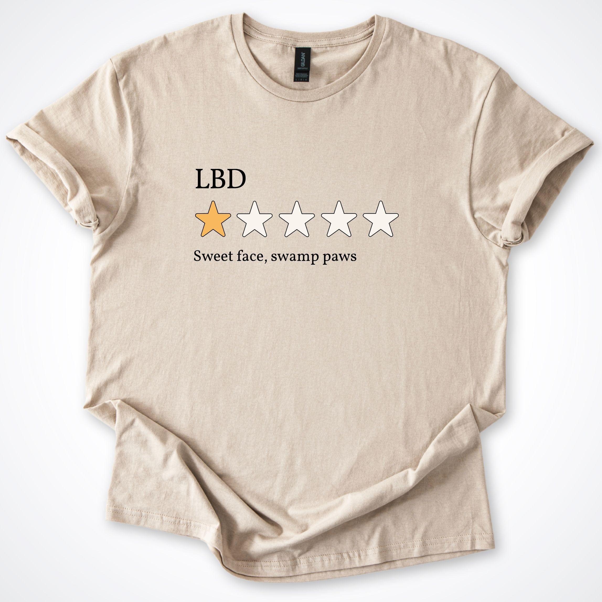 T-Shirt Sand / S Boykin Spaniel One Star Review T-Shirt ReallyintoDogs