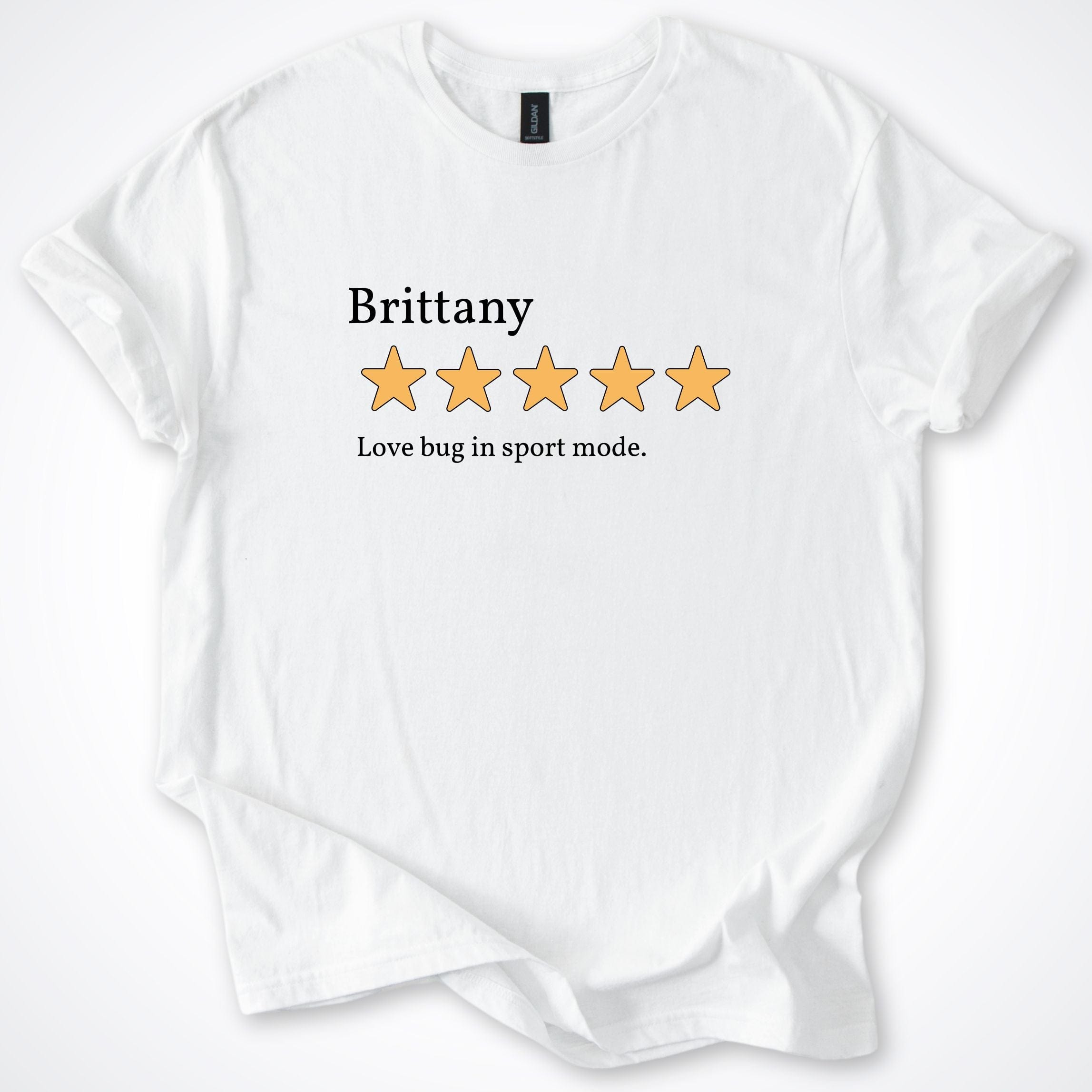 T-Shirt White / S Brittany Five Star Review T-Shirt ReallyintoDogs