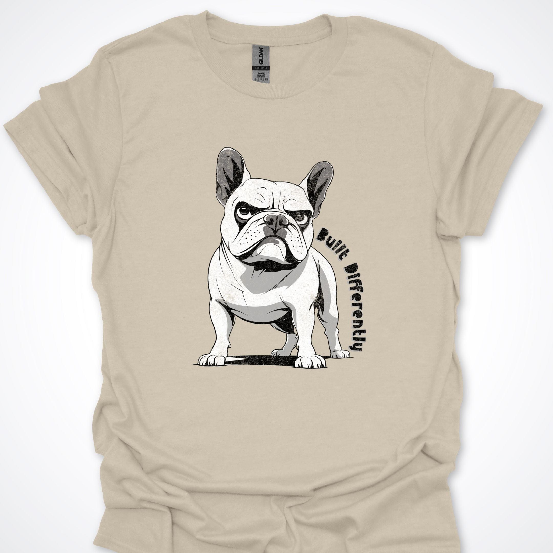 T-Shirt Natural / S Built Differently French Bulldog Premium Unisex T-Shirt ReallyintoDogs