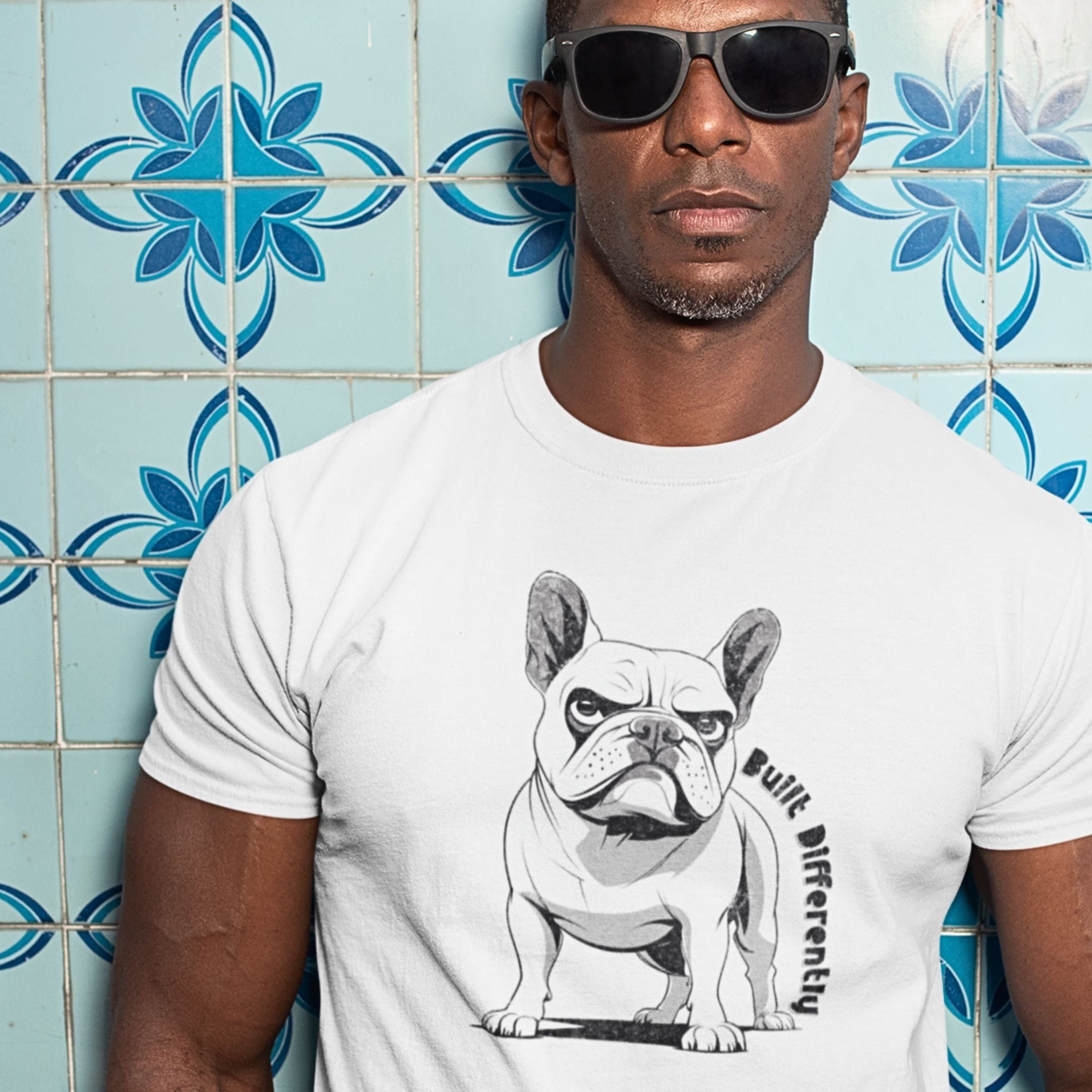 T-Shirt Built Differently French Bulldog Premium Unisex T-Shirt ReallyintoDogs