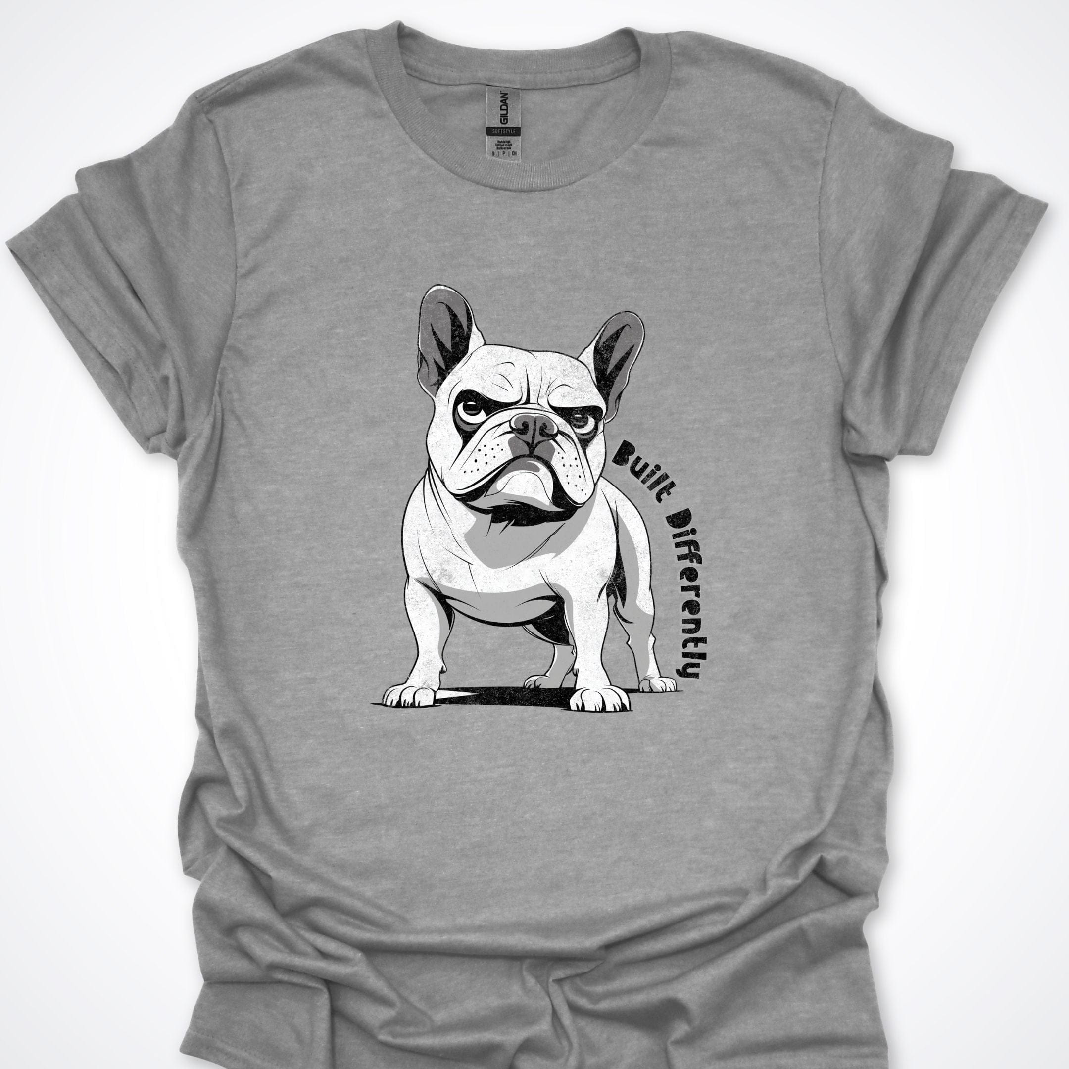 T-Shirt Sport Grey / S Built Differently French Bulldog Premium Unisex T-Shirt ReallyintoDogs