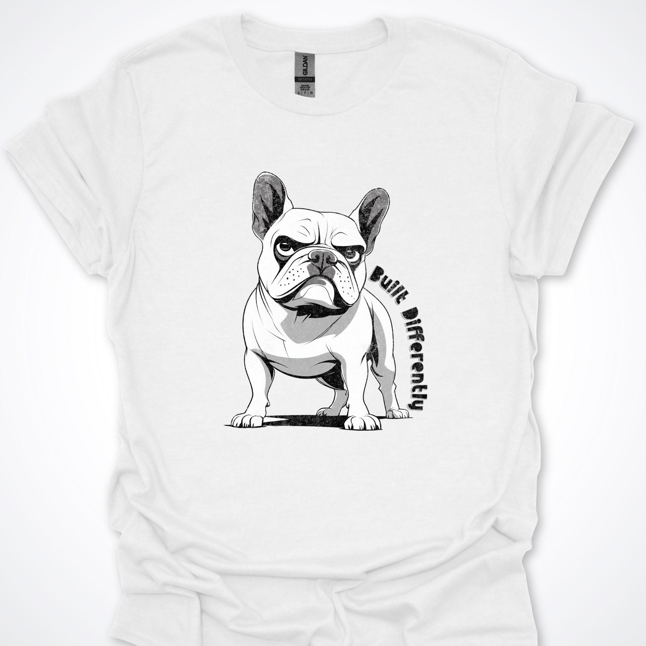 T-Shirt White / S Built Differently French Bulldog Premium Unisex T-Shirt ReallyintoDogs