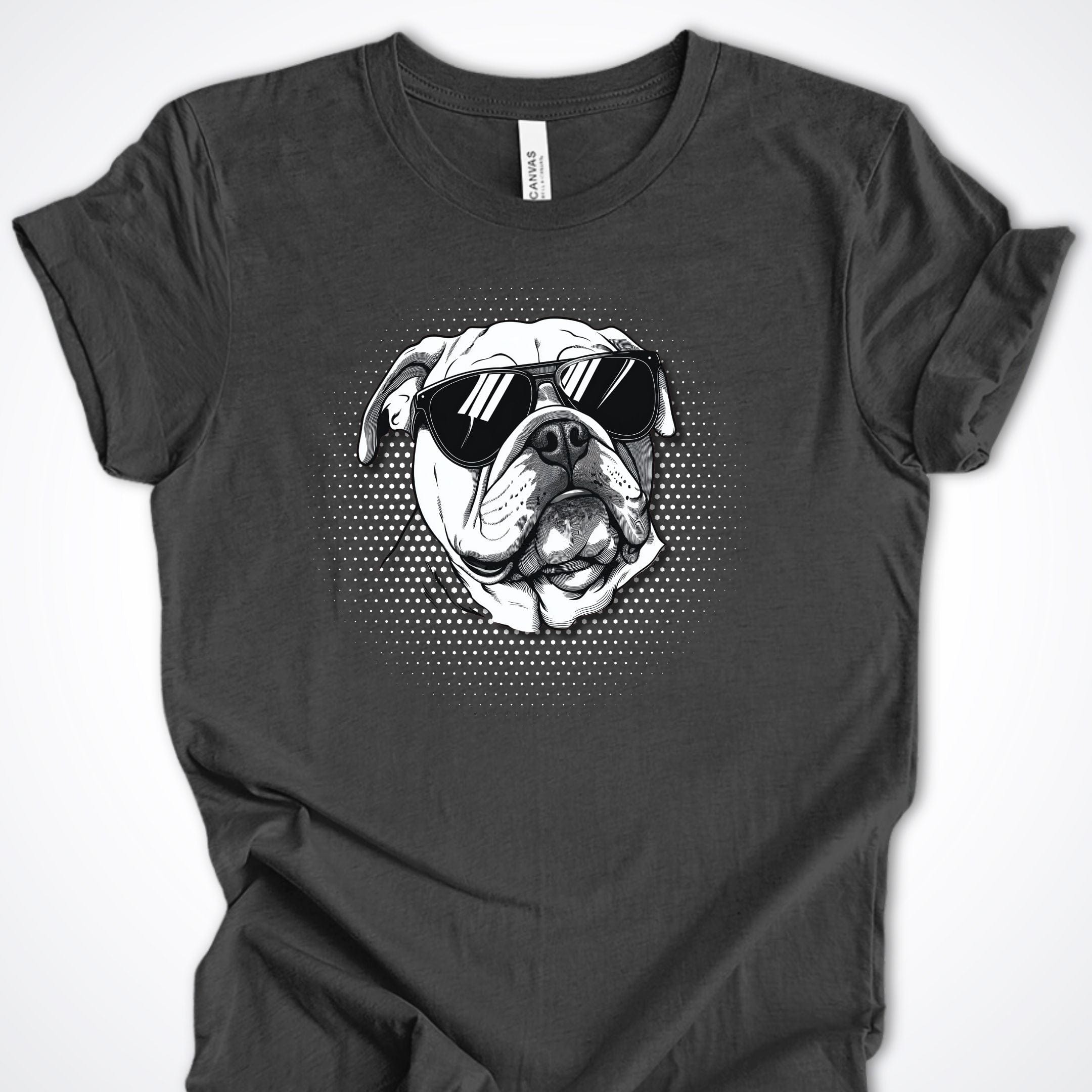 T-Shirt Dark Grey Heather / S Bulldog Top Dog Premium Unisex T-Shirt ReallyintoDogs