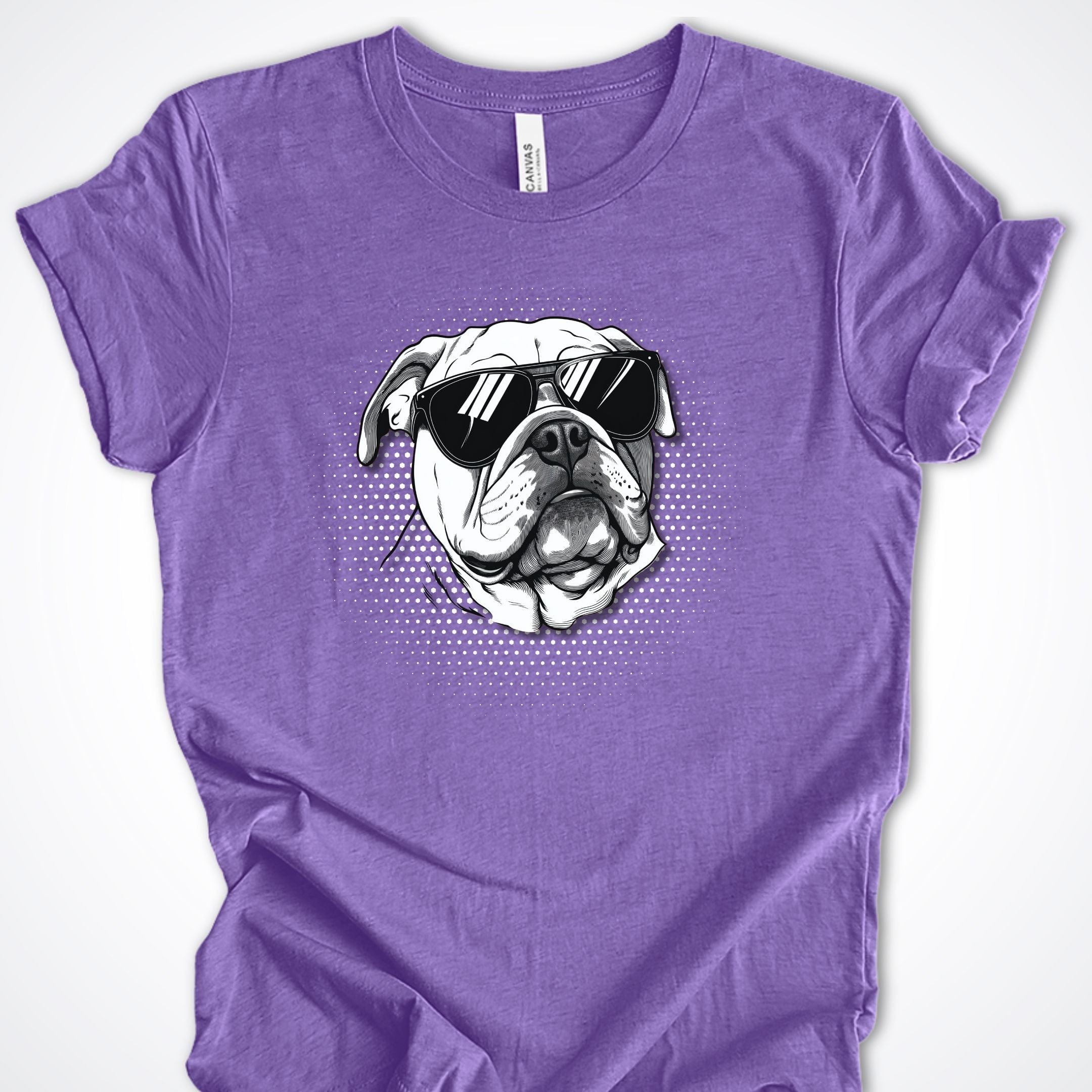 T-Shirt Heather Team Purple / S Bulldog Top Dog Premium Unisex T-Shirt ReallyintoDogs