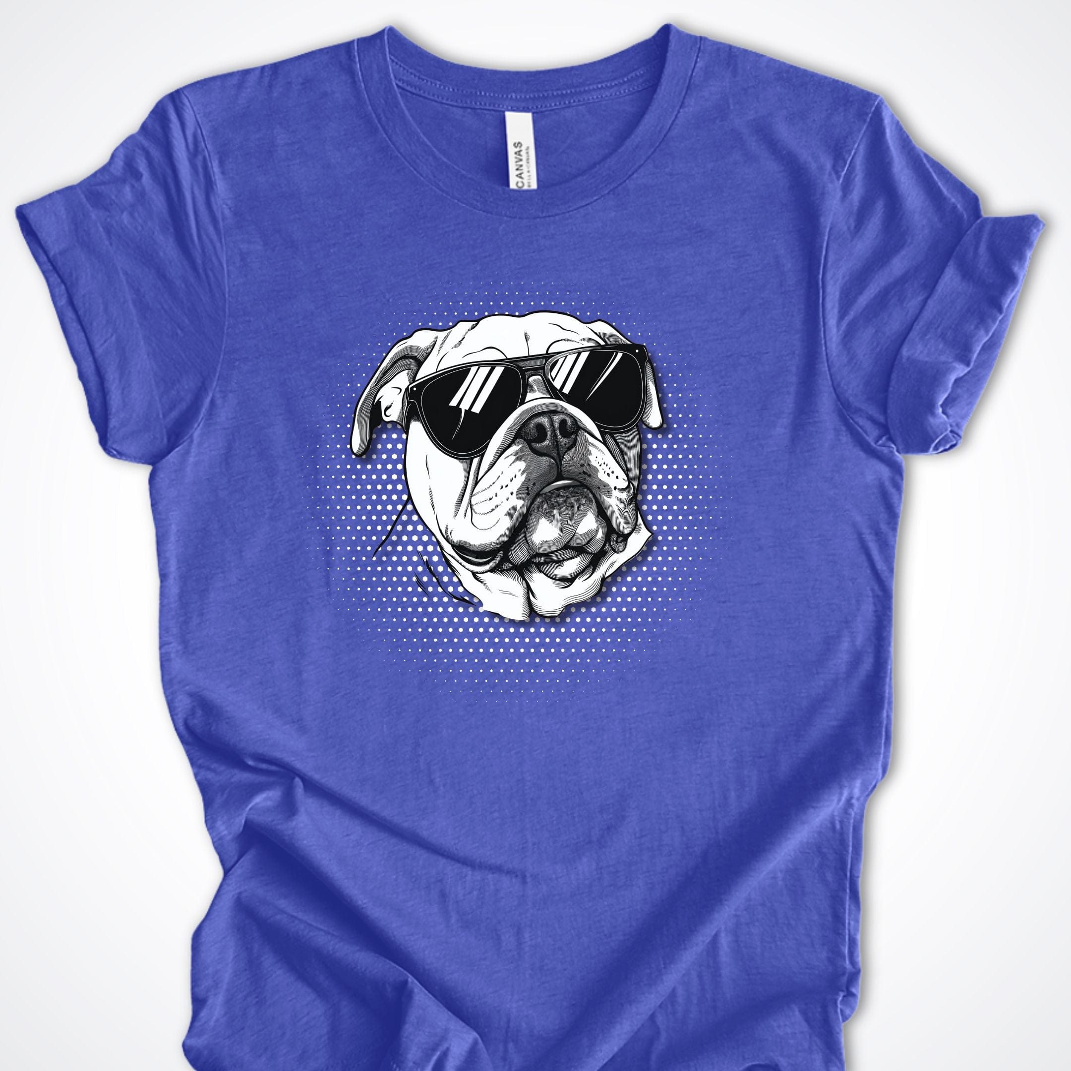 T-Shirt Heather True Royal / S Bulldog Top Dog Premium Unisex T-Shirt ReallyintoDogs