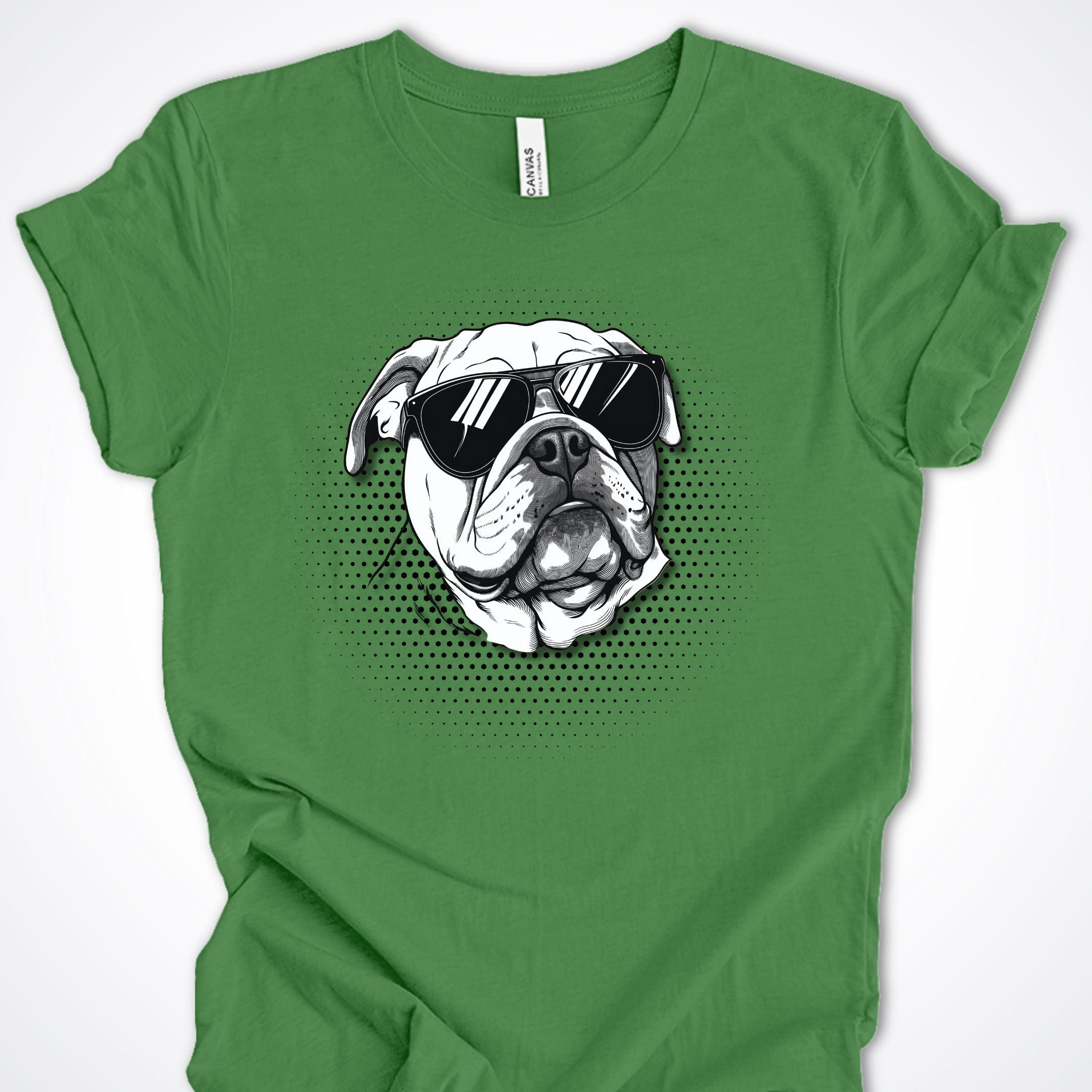 T-Shirt Leaf / S Bulldog Top Dog Premium Unisex T-Shirt ReallyintoDogs