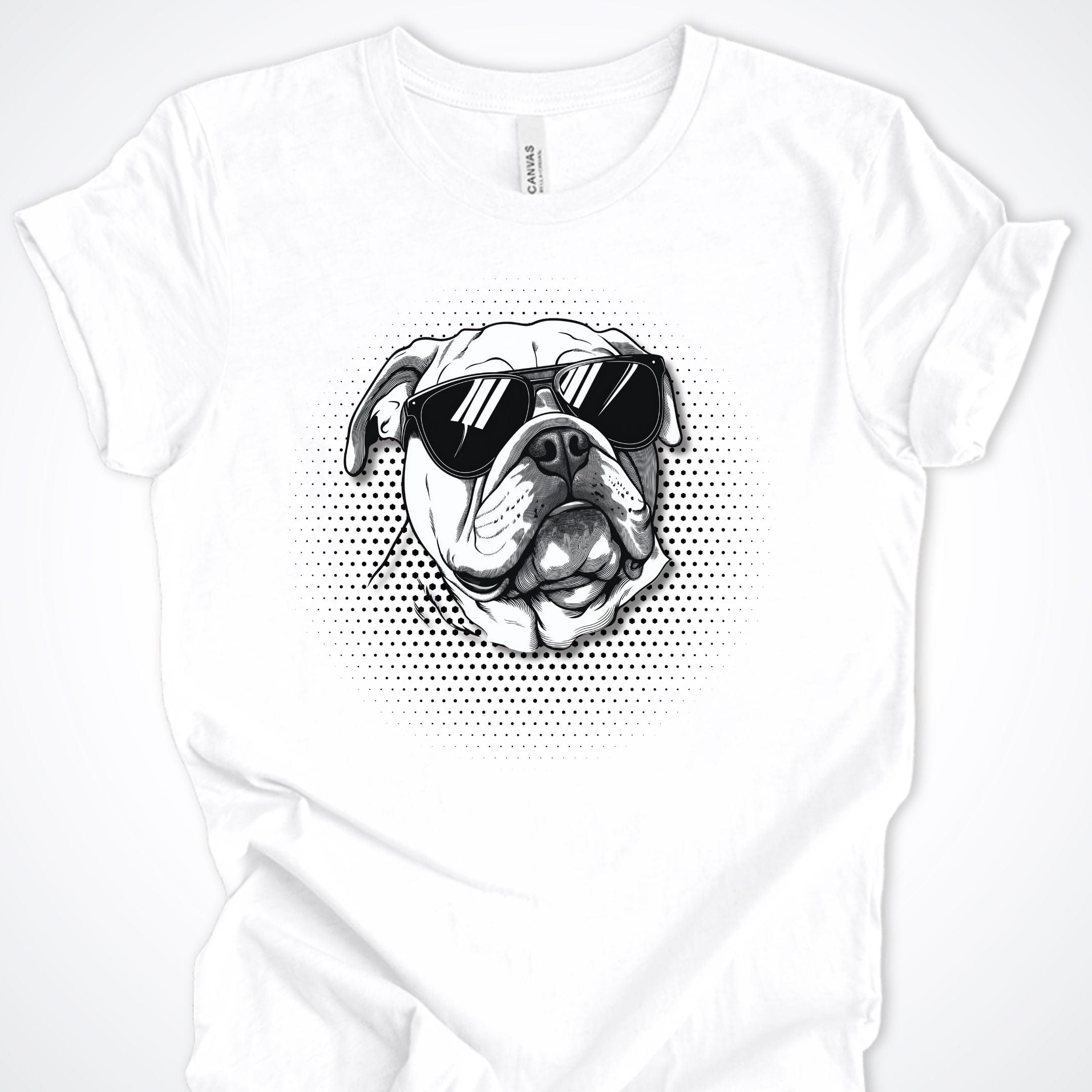 T-Shirt White / S Bulldog Top Dog Premium Unisex T-Shirt ReallyintoDogs