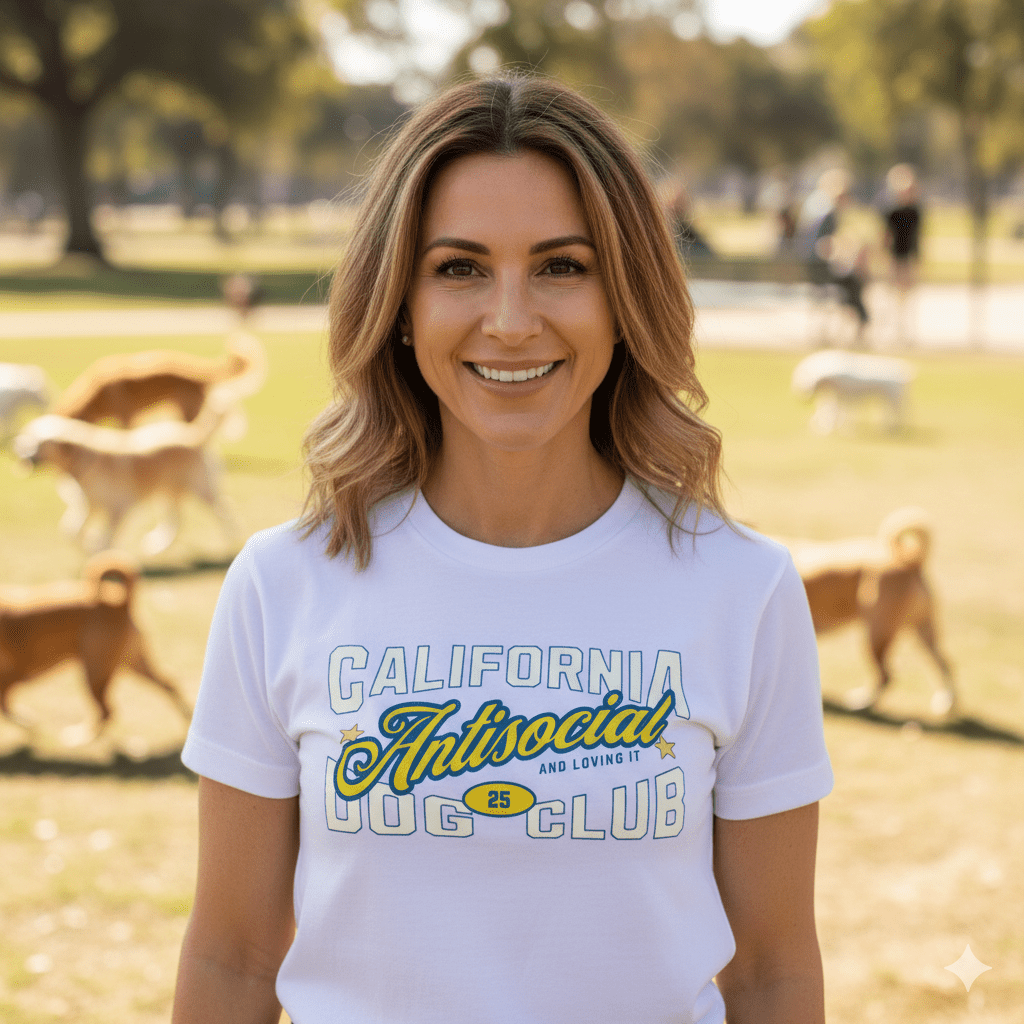 T-Shirt California Antisocial Dog Club T-Shirt ReallyintoDogs