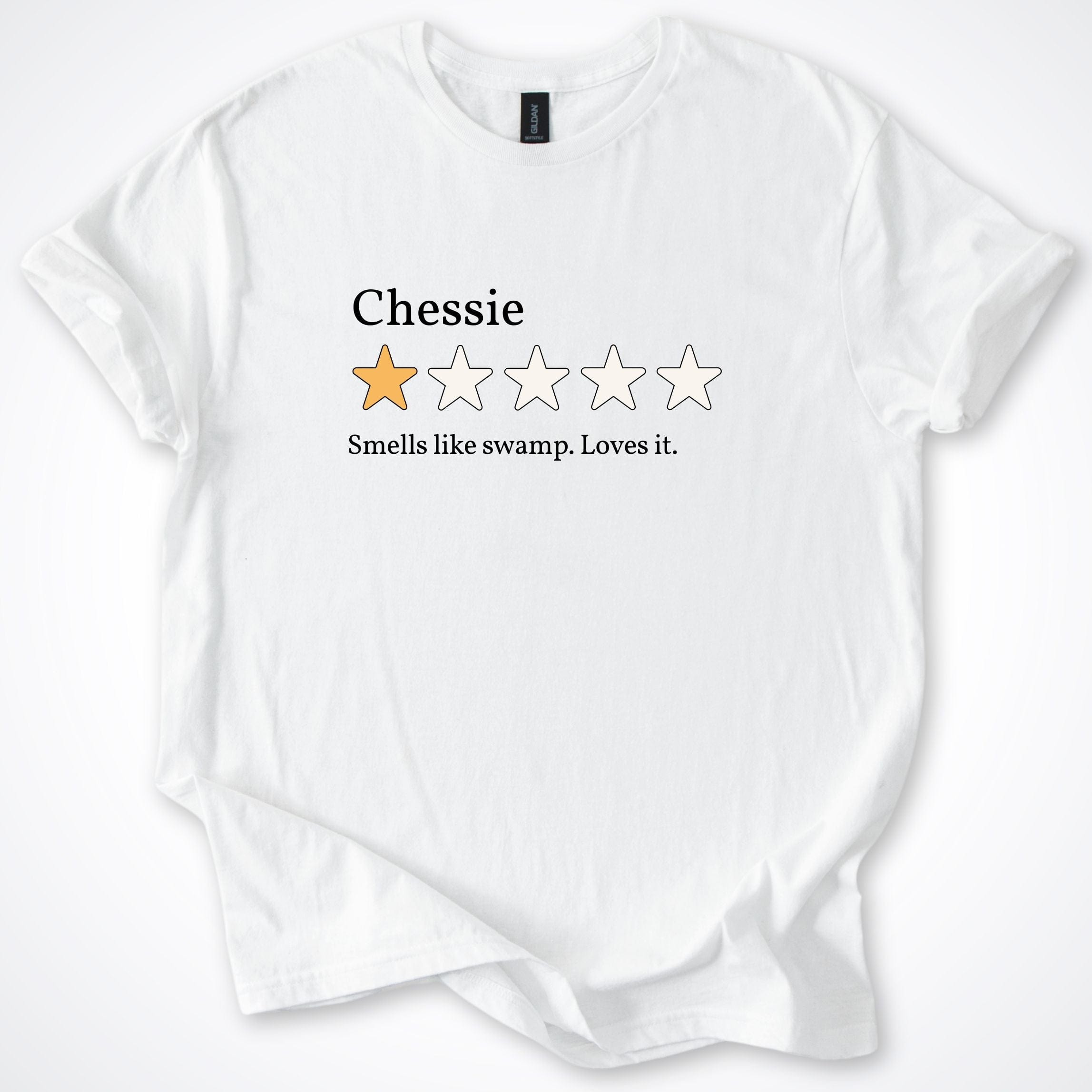 T-Shirt White / S Chessie V2 One Star Review T-Shirt ReallyintoDogs