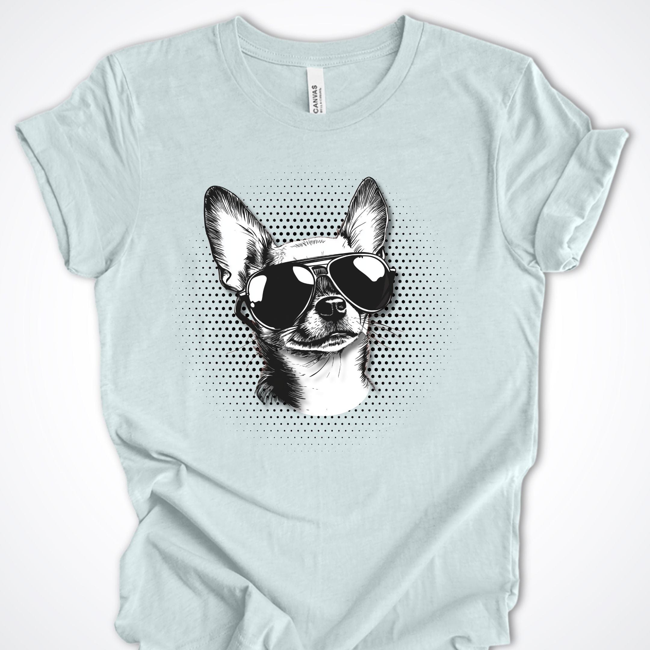 T-Shirt Heather Ice Blue / S Chihuahua Top Dog Premium Unisex T-Shirt ReallyintoDogs