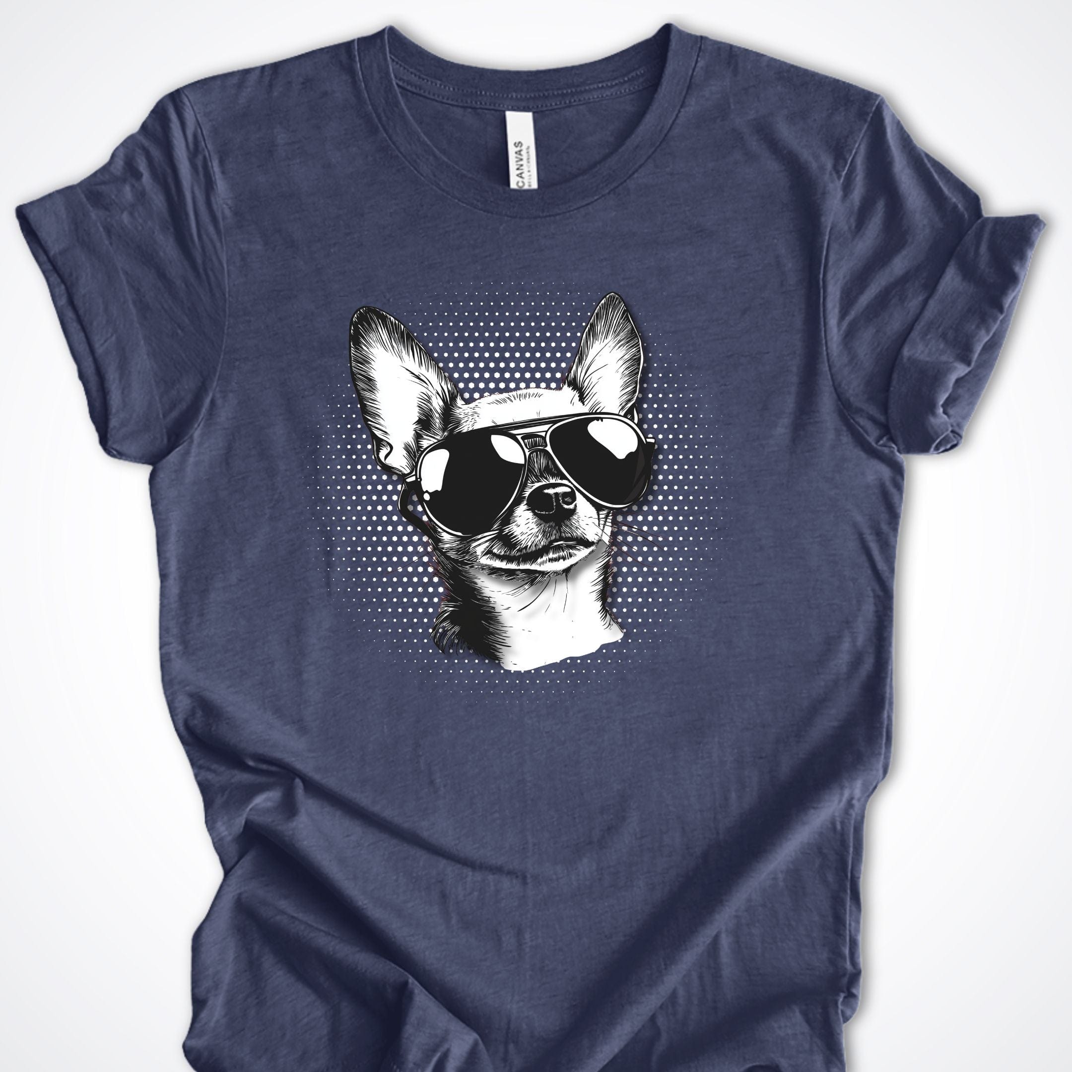 T-Shirt Heather Navy / S Chihuahua Top Dog Premium Unisex T-Shirt ReallyintoDogs