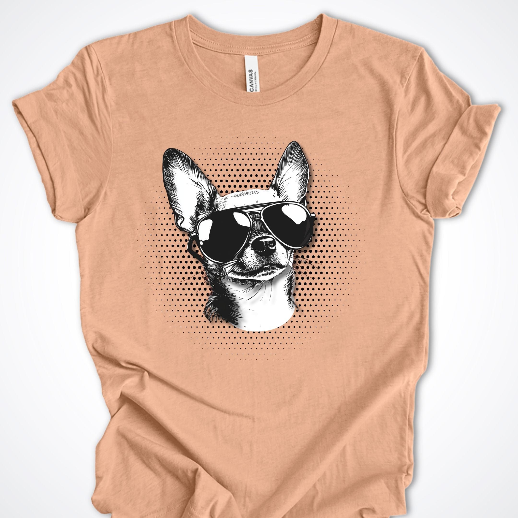 T-Shirt Heather Peach / S Chihuahua Top Dog Premium Unisex T-Shirt ReallyintoDogs