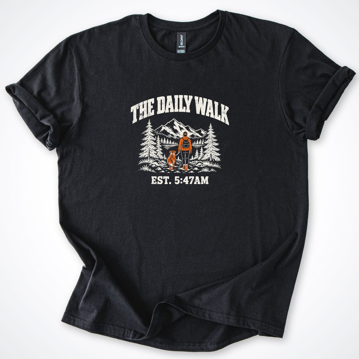 The Daily Walk. Man & Dog Classic T-Shirt