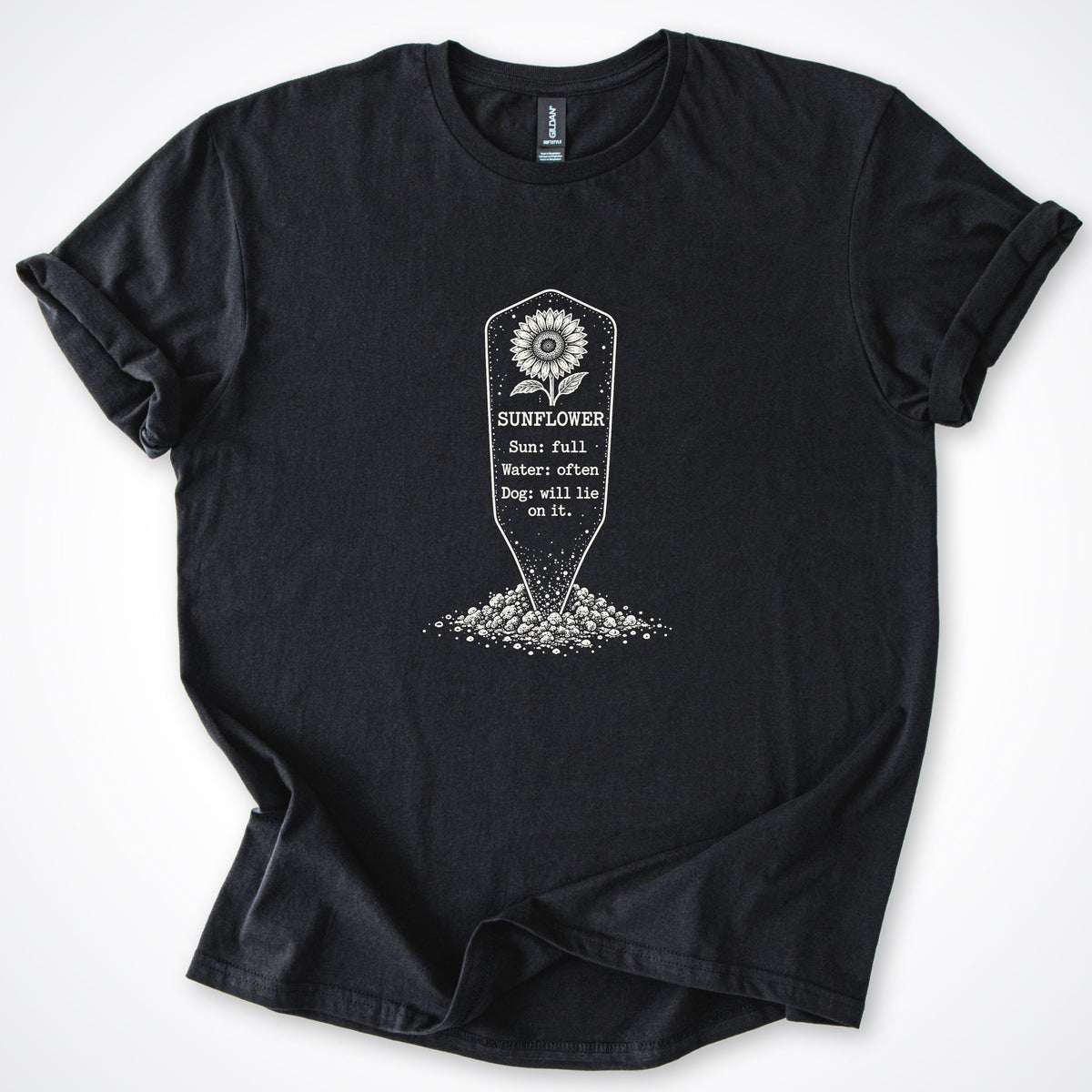 Sunflower. Dog: Will Lie On It. Classic T-Shirt