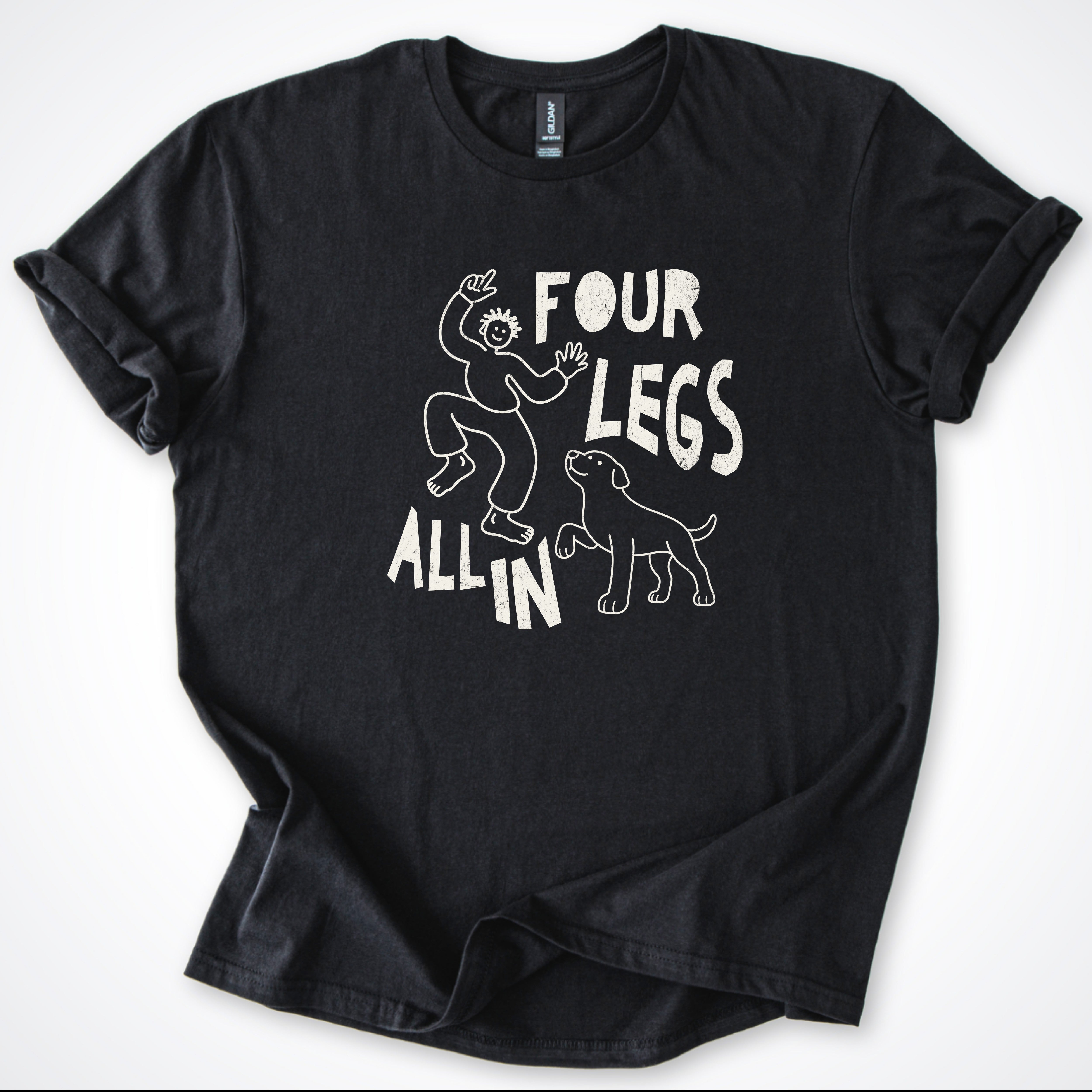 Four Legs All In Man and Dog Classic T-Shirt