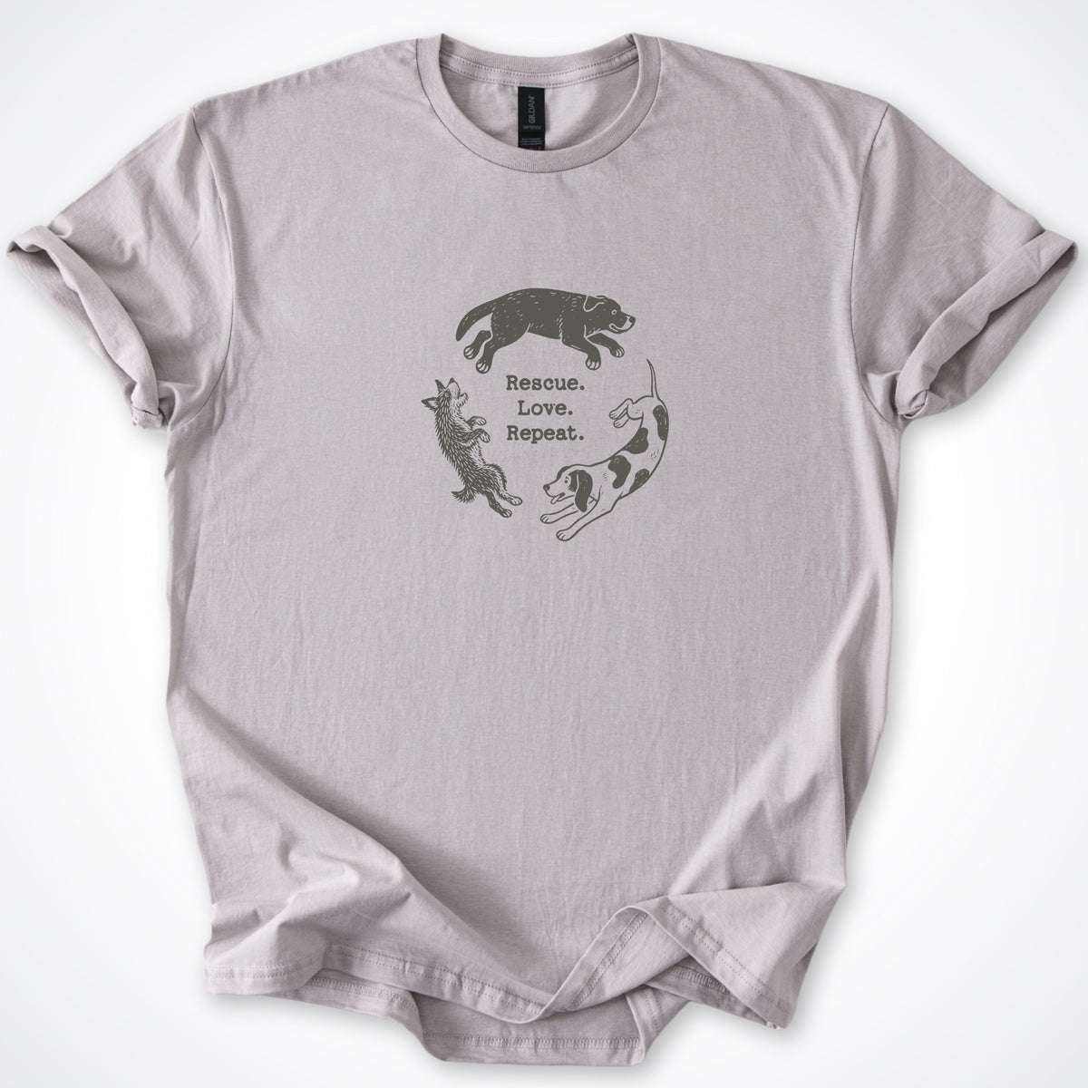 Rescue. Love. Repeat. Round and Round Classic T-Shirt