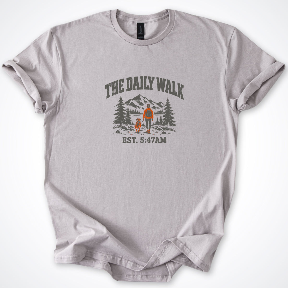 The Daily Walk. Man & Dog Classic T-Shirt