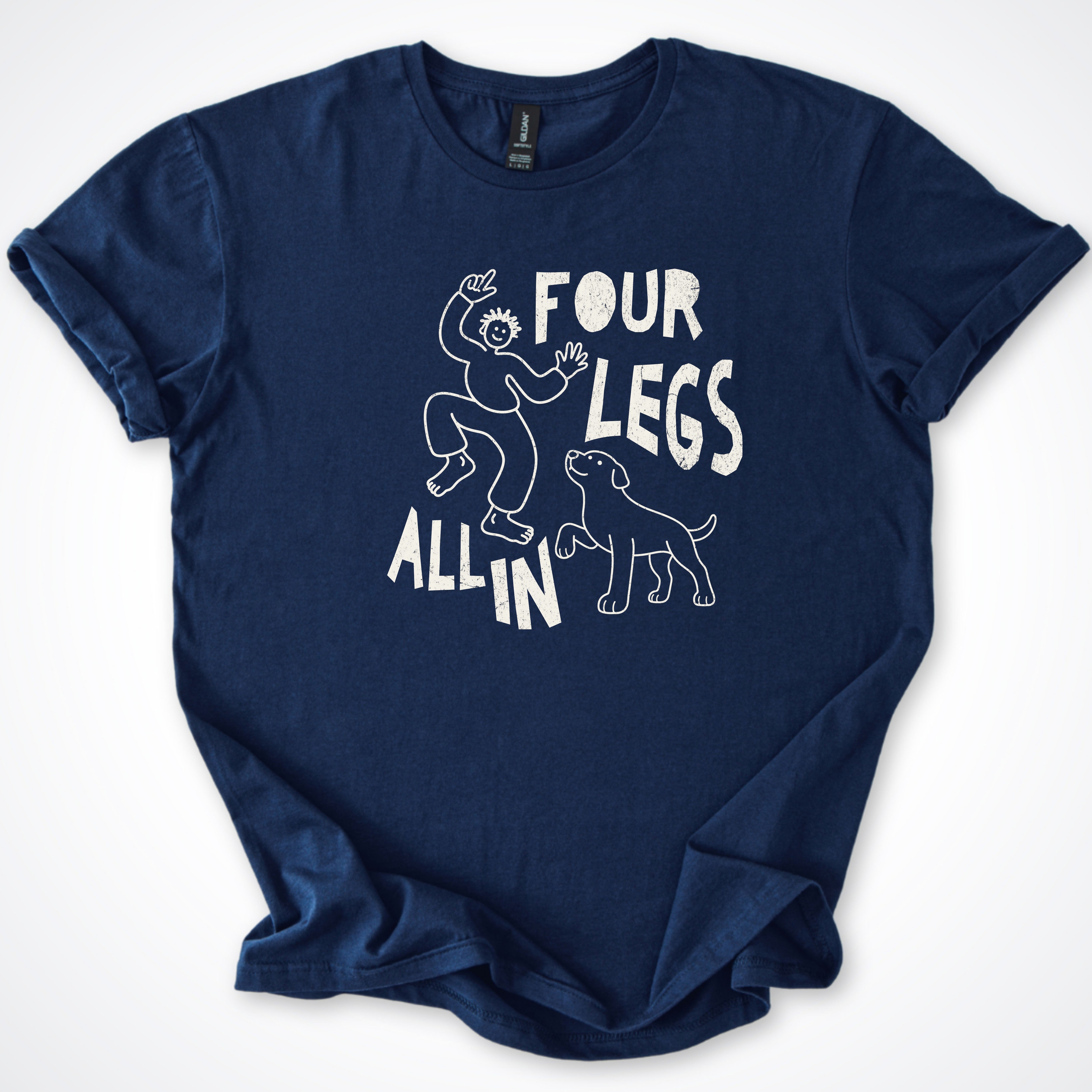 Four Legs All In Man and Dog Classic T-Shirt