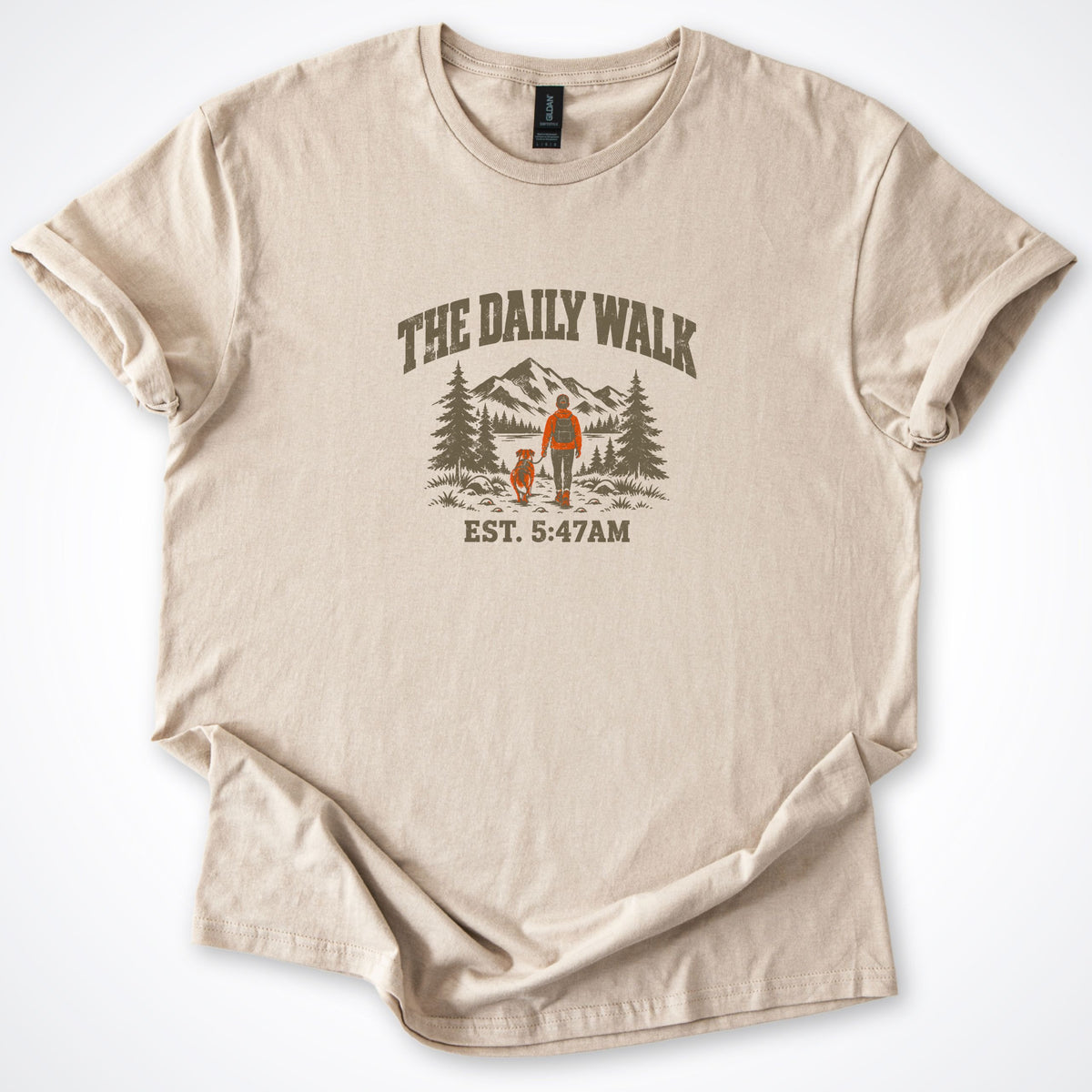 The Daily Walk. Man & Dog Classic T-Shirt