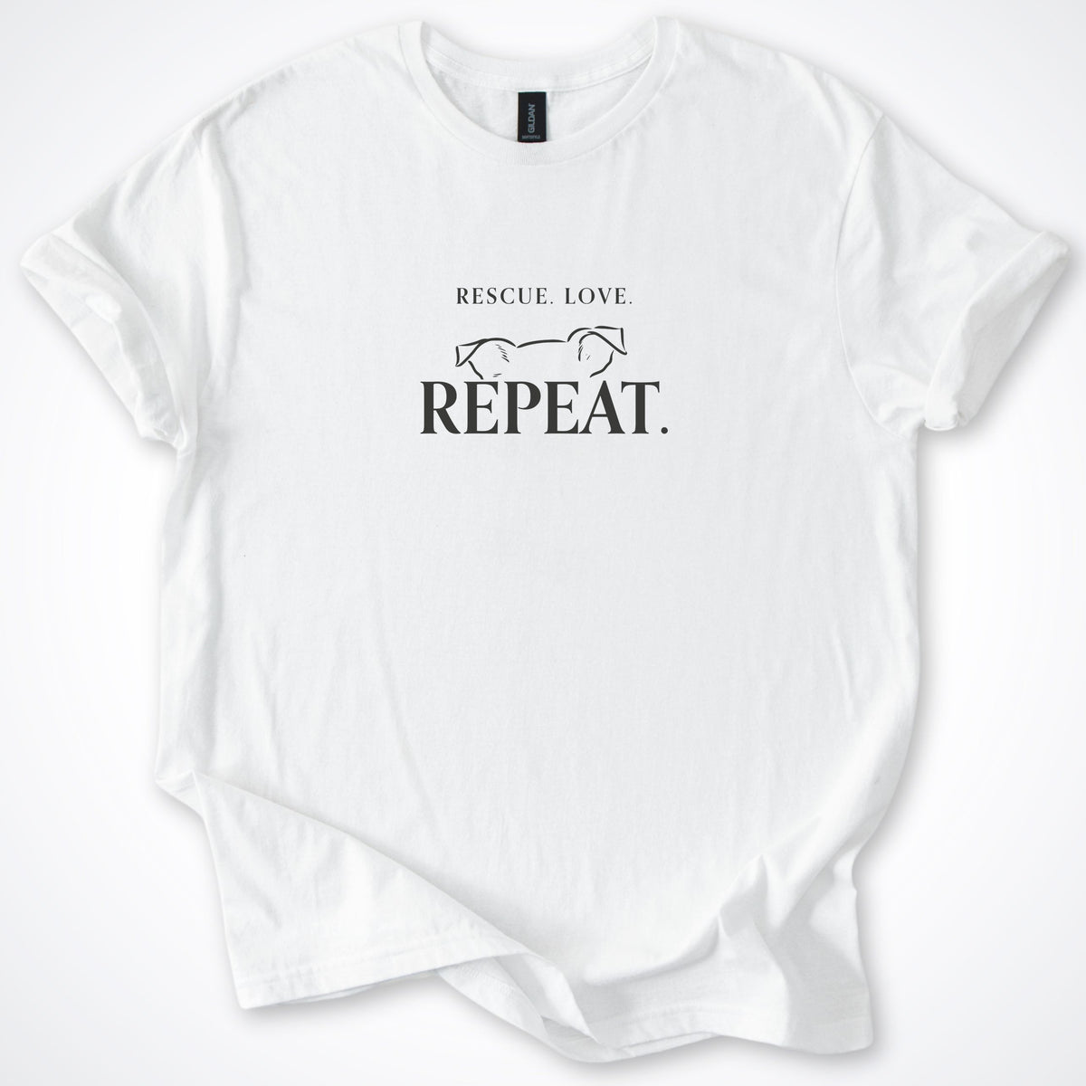 Rescue. Love. Repeat. Peeking Over Classic T-Shirt