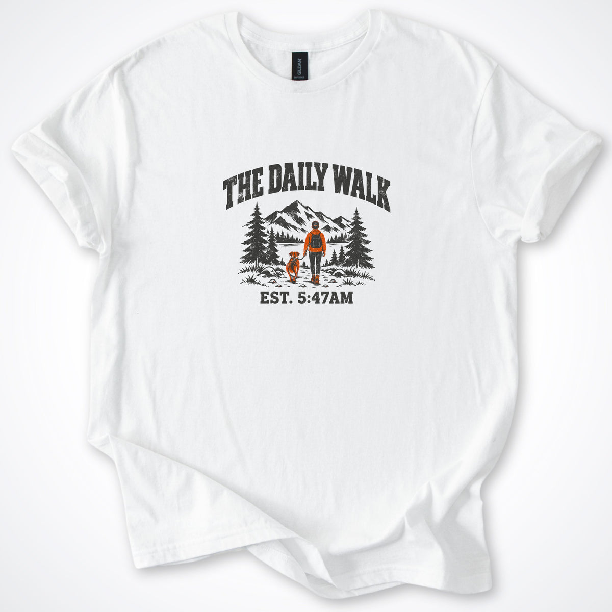 The Daily Walk. Man & Dog Classic T-Shirt