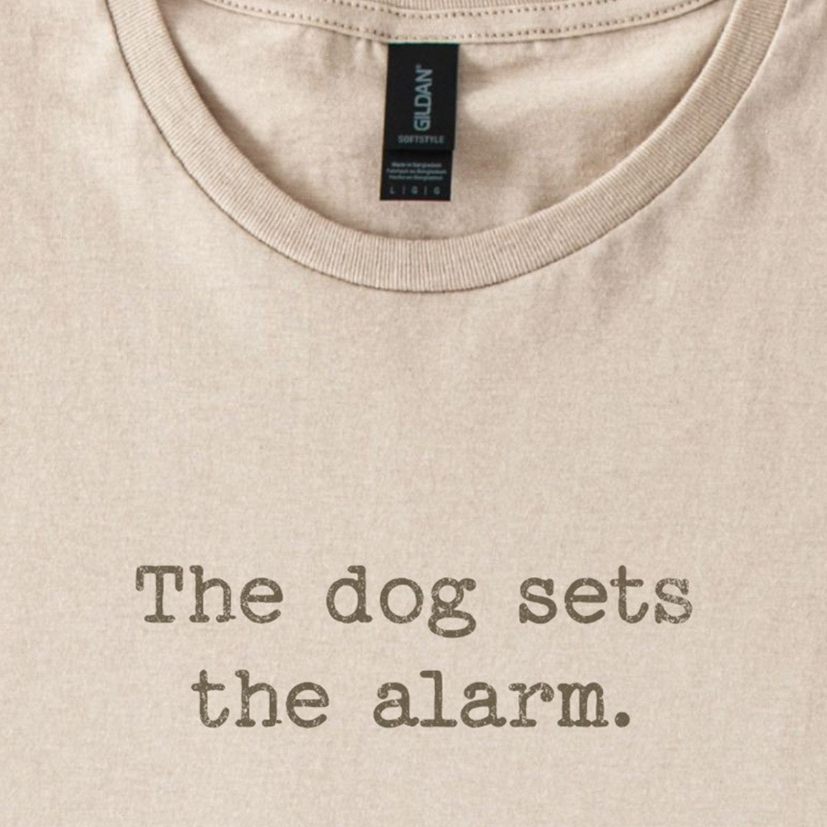 The Dog Sets The Alarm. Classic T-Shirt