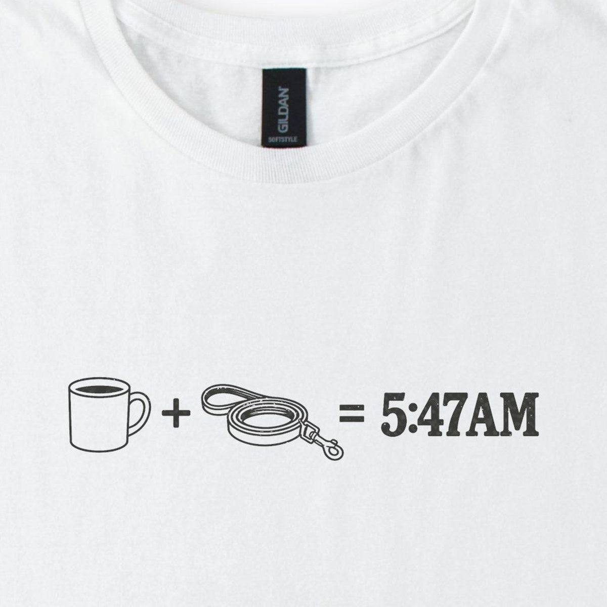 Coffee + Leash = 5:47AM Classic T-Shirt
