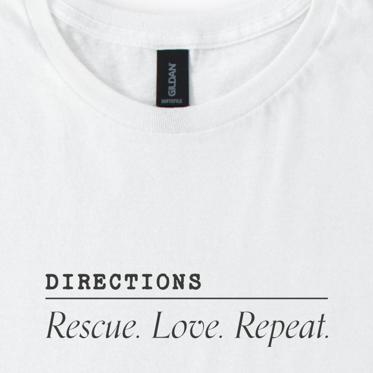 Rescue. Love. Repeat. Directions Classic T-Shirt