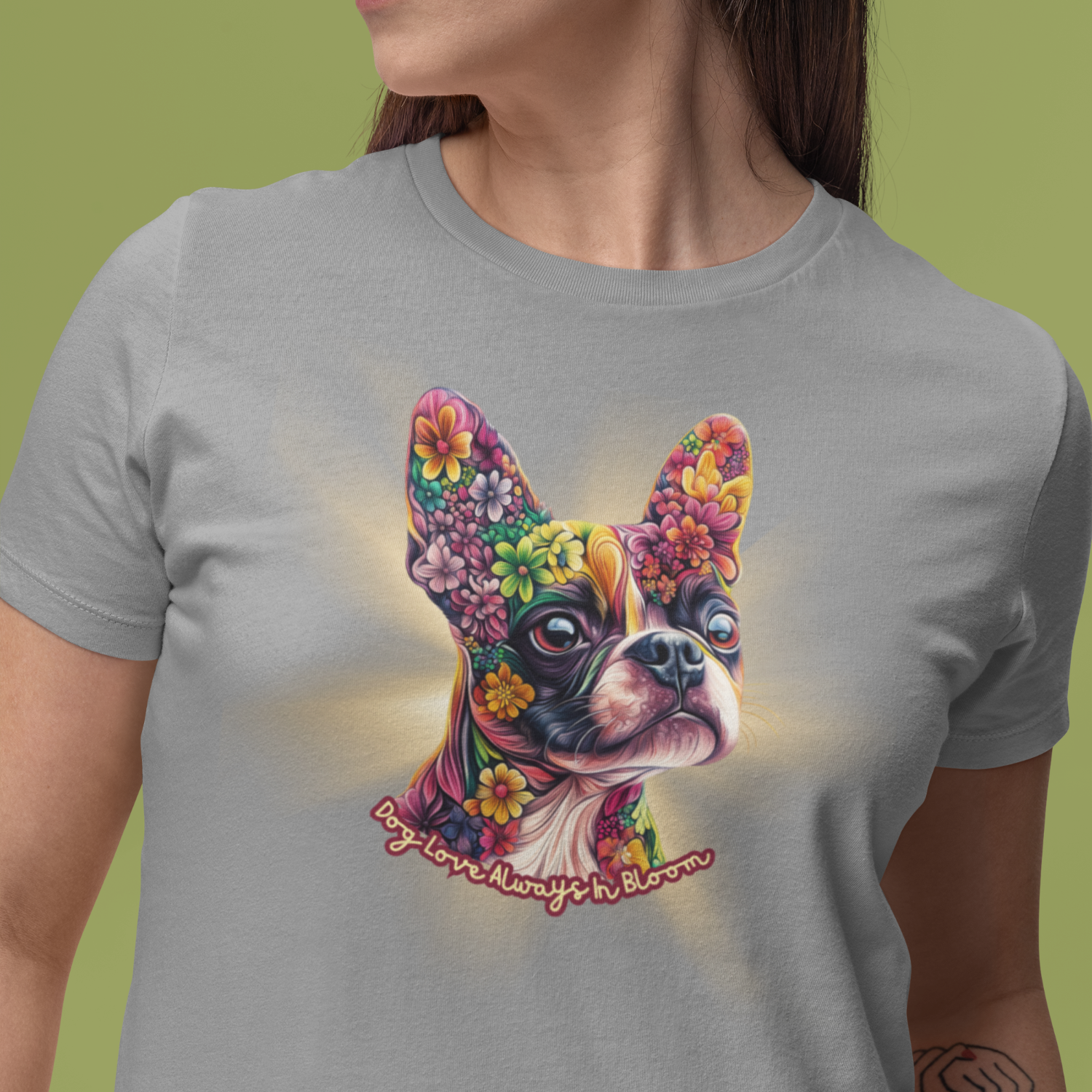 Always in Bloom Boston Terrier