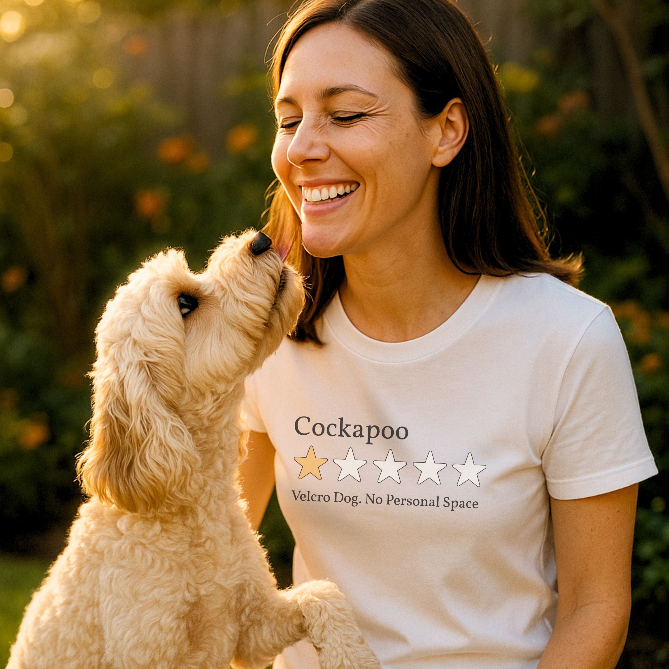 T-Shirt Cockapoo One Star Review T-Shirt ReallyintoDogs