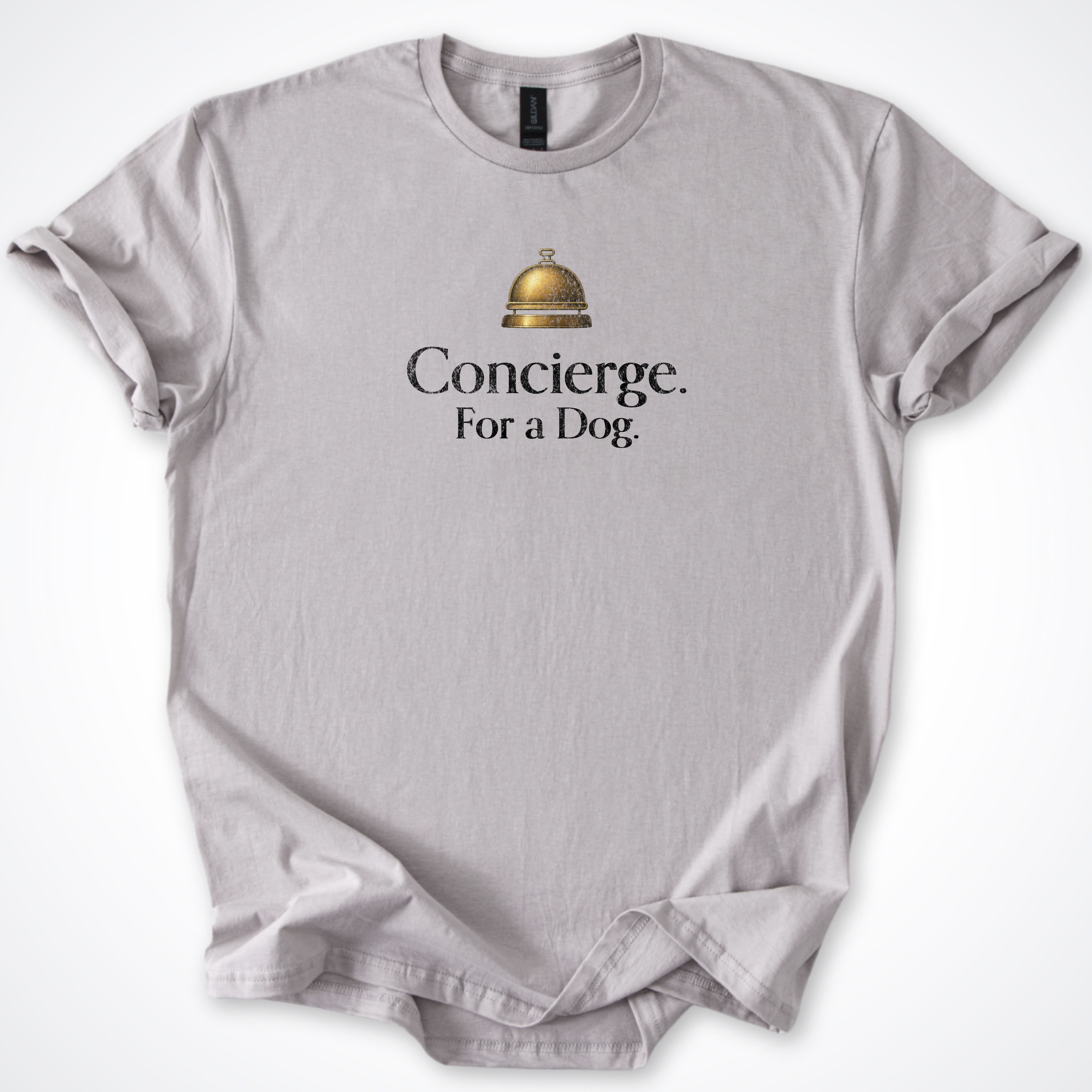 T-Shirt Ice Grey / S Concierge. For a Dog. Classic T-Shirt ReallyintoDogs