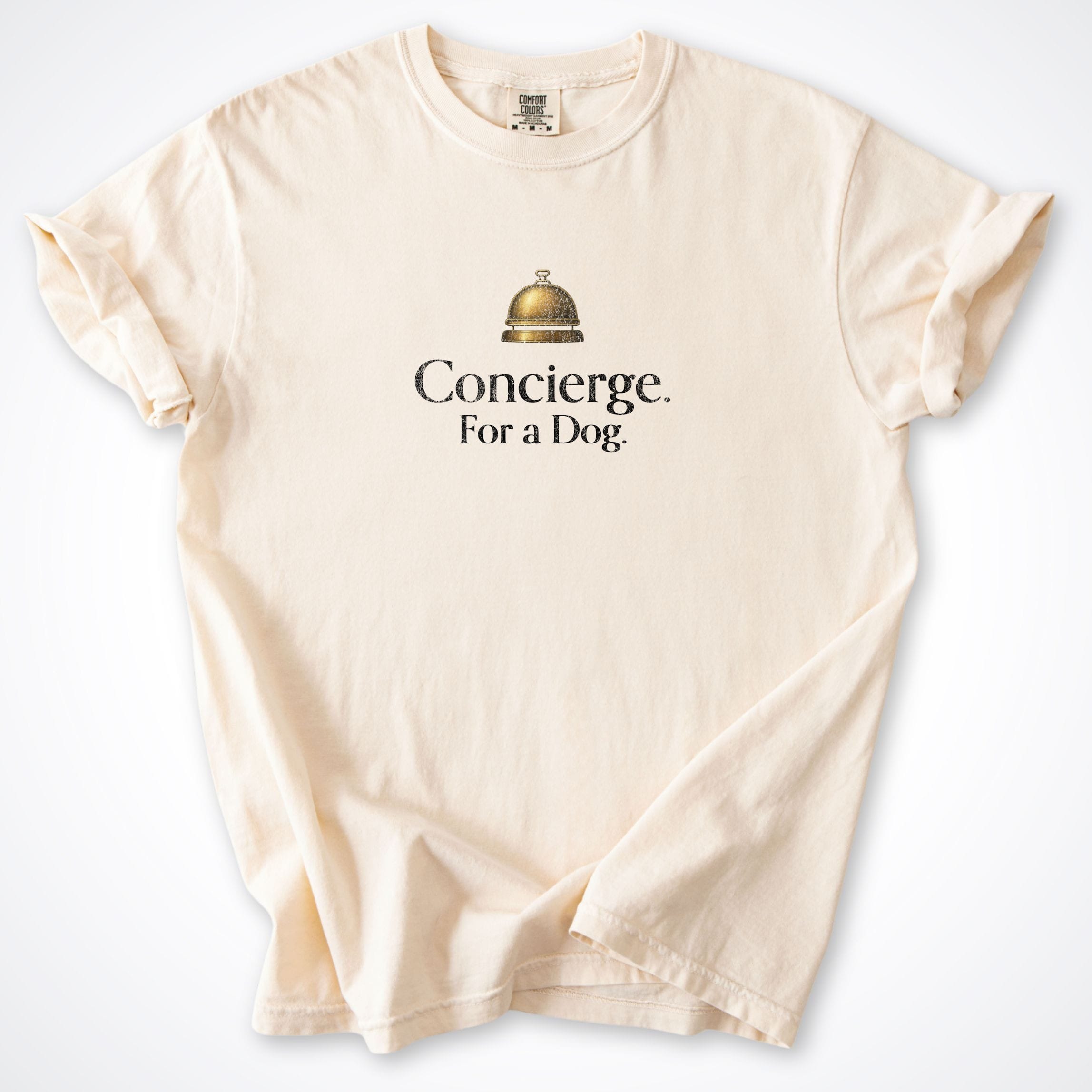 T-Shirt Ivory / S Concierge. For a Dog. Premium T-Shirt ReallyintoDogs
