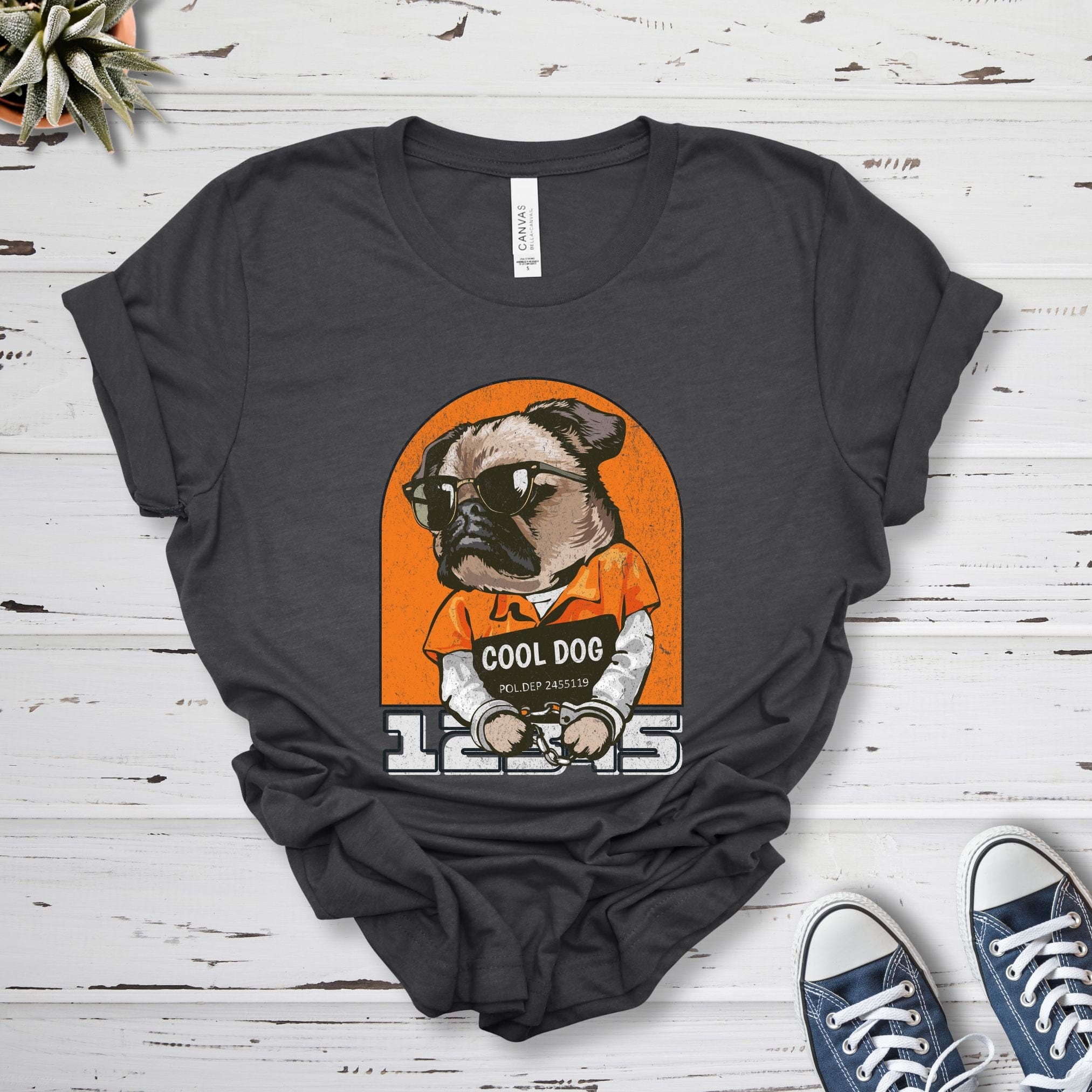 T-Shirt Dark Grey Heather / S Cool Dog Premium Unisex T-Shirt --reallyintothat