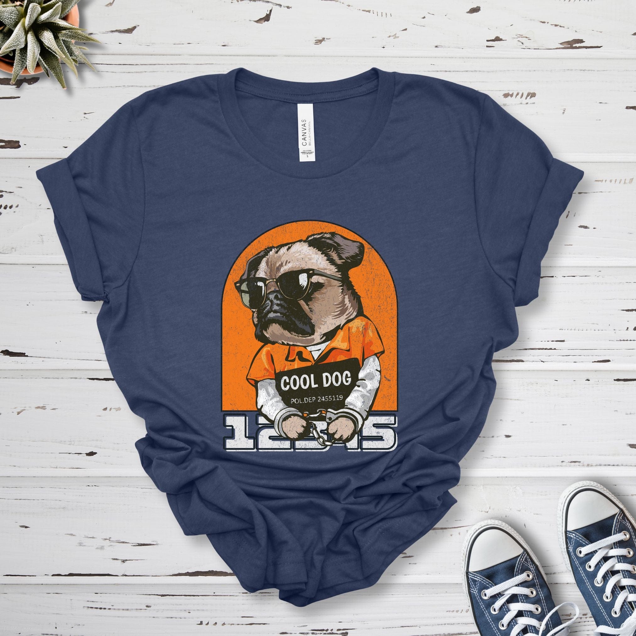 T-Shirt Heather Navy / S Cool Dog Premium Unisex T-Shirt --reallyintothat