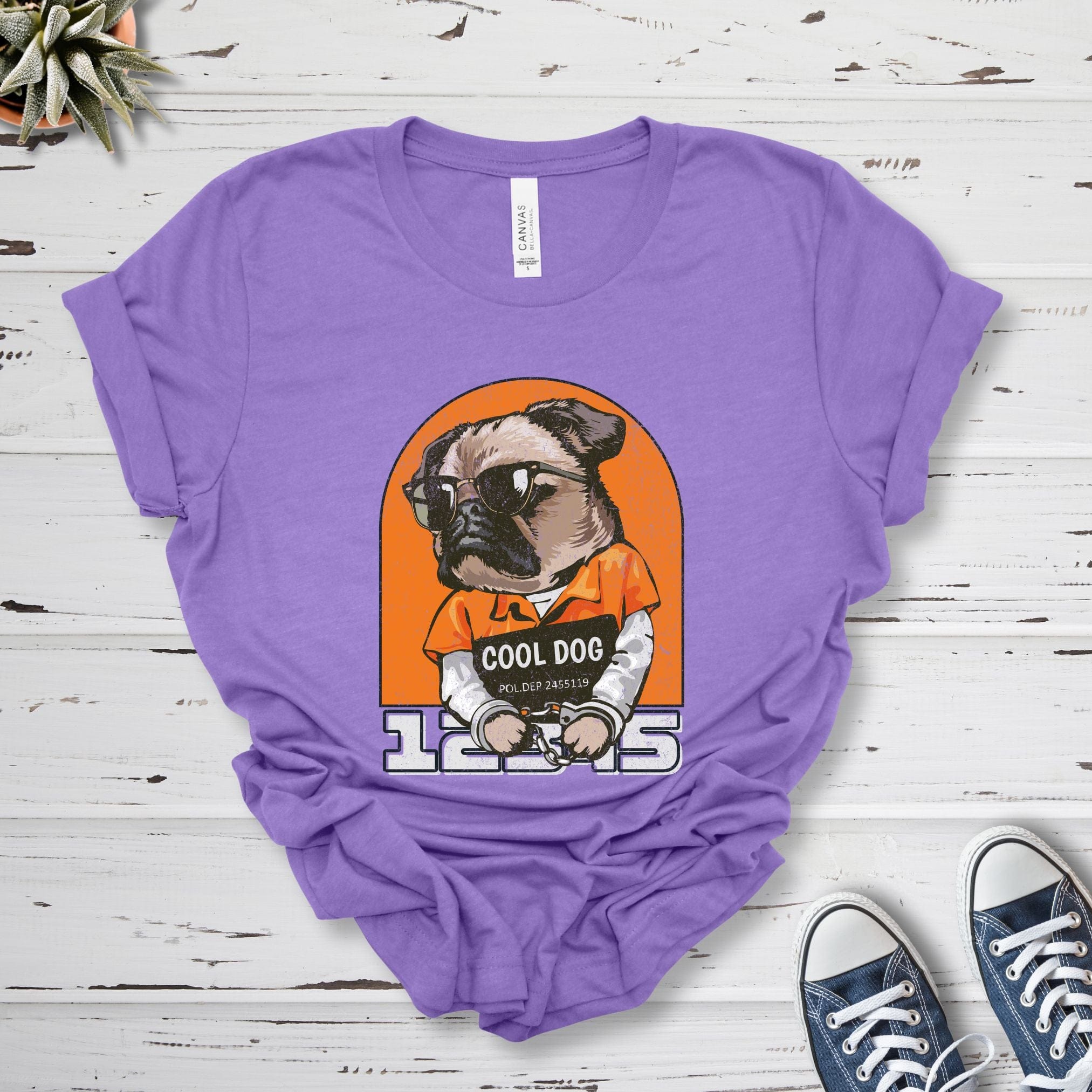 T-Shirt Heather Team Purple / S Cool Dog Premium Unisex T-Shirt --reallyintothat