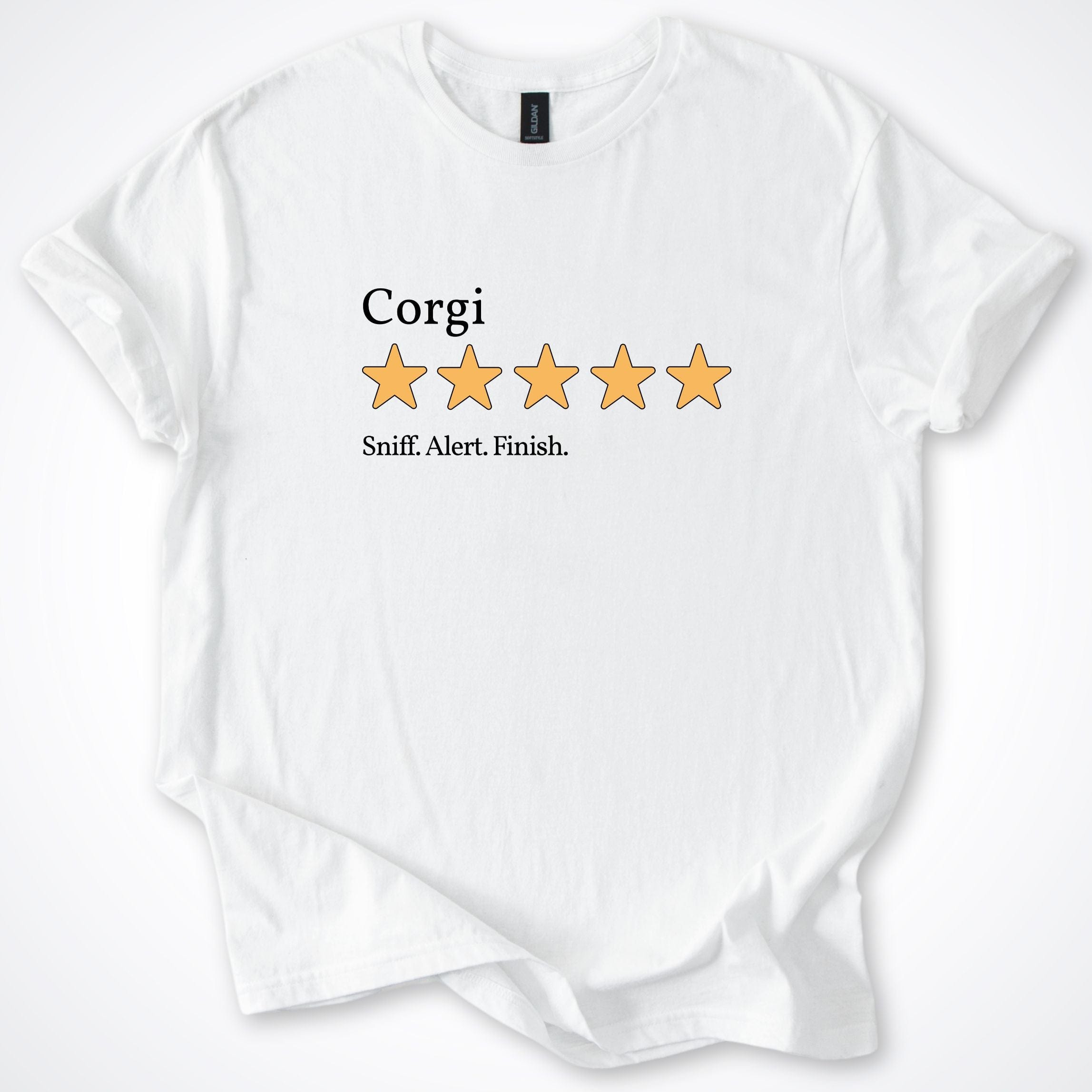 T-Shirt White / S Corgi 4.0 Five Star Review T-Shirt ReallyintoDogs