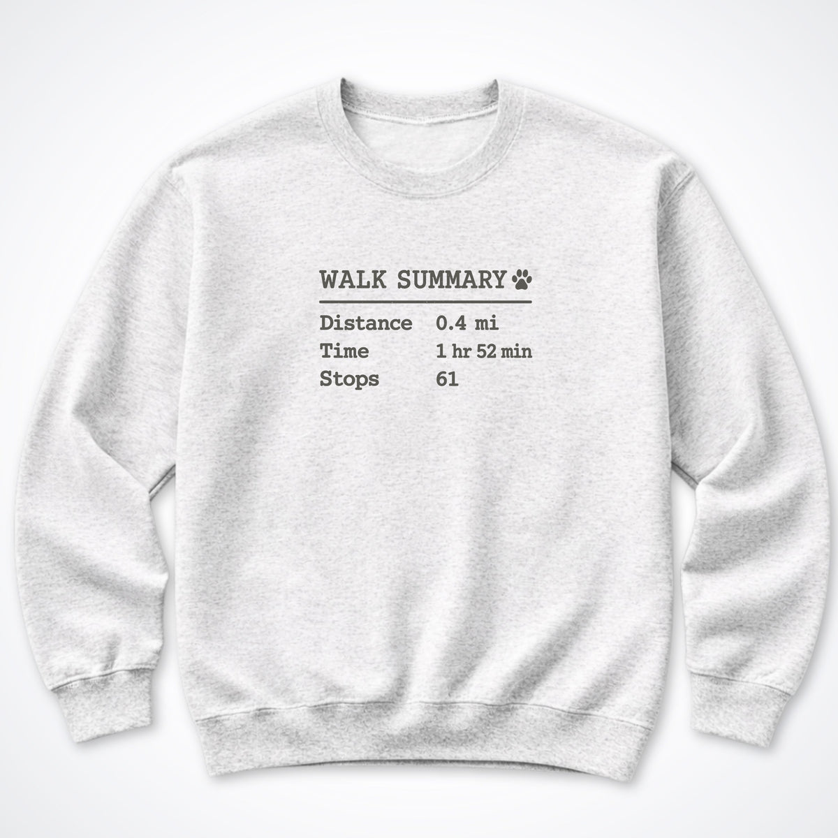 Walk Summary Crewneck Sweatshirt