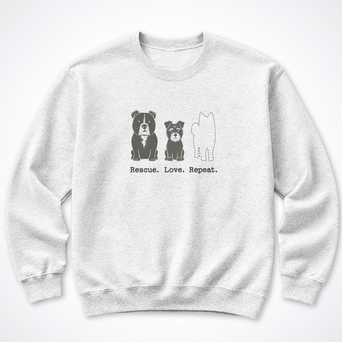 Rescue. Love. Repeat. The Next One Crewneck Sweatshirt
