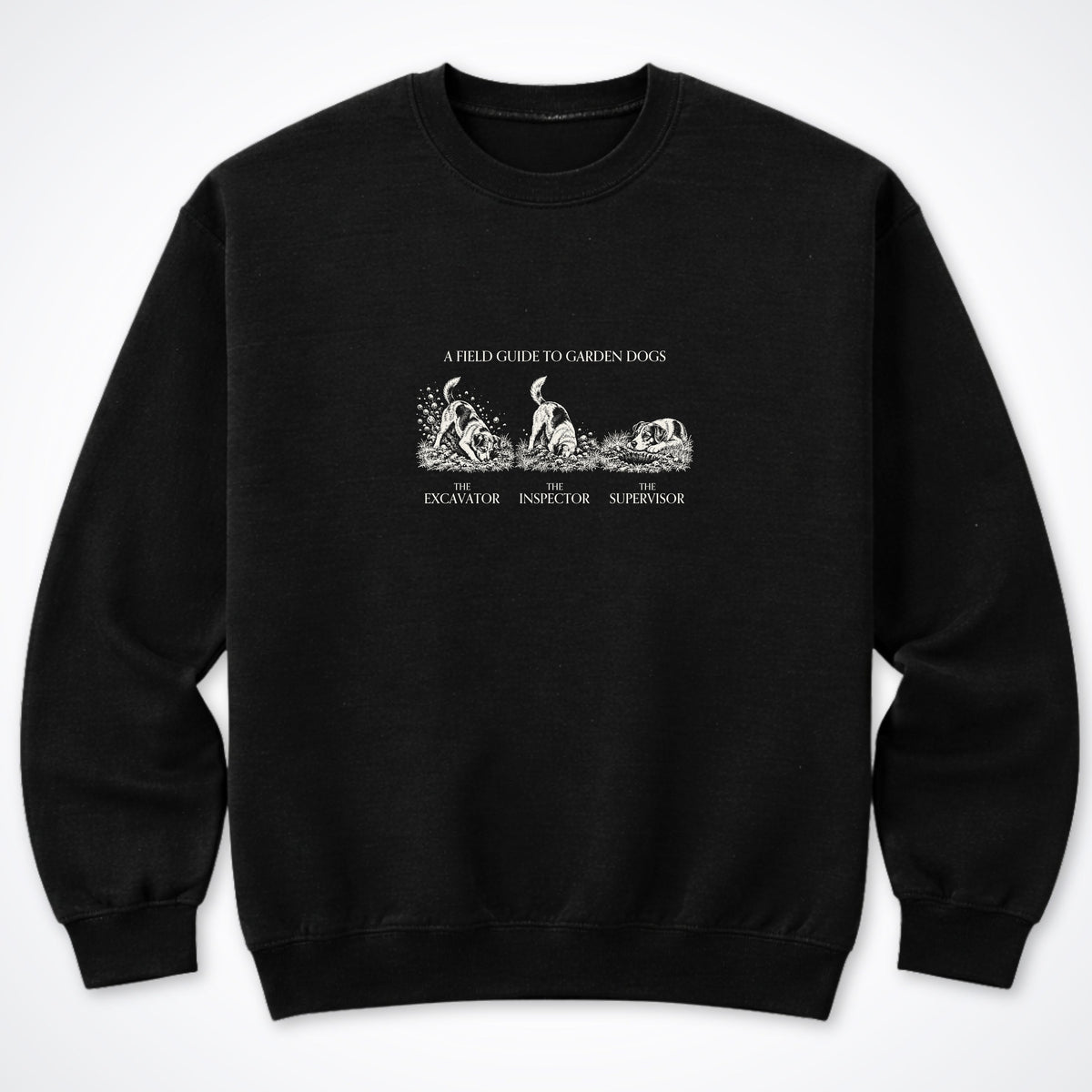 A Field Guide To Garden Dogs Crewneck Sweatshirt