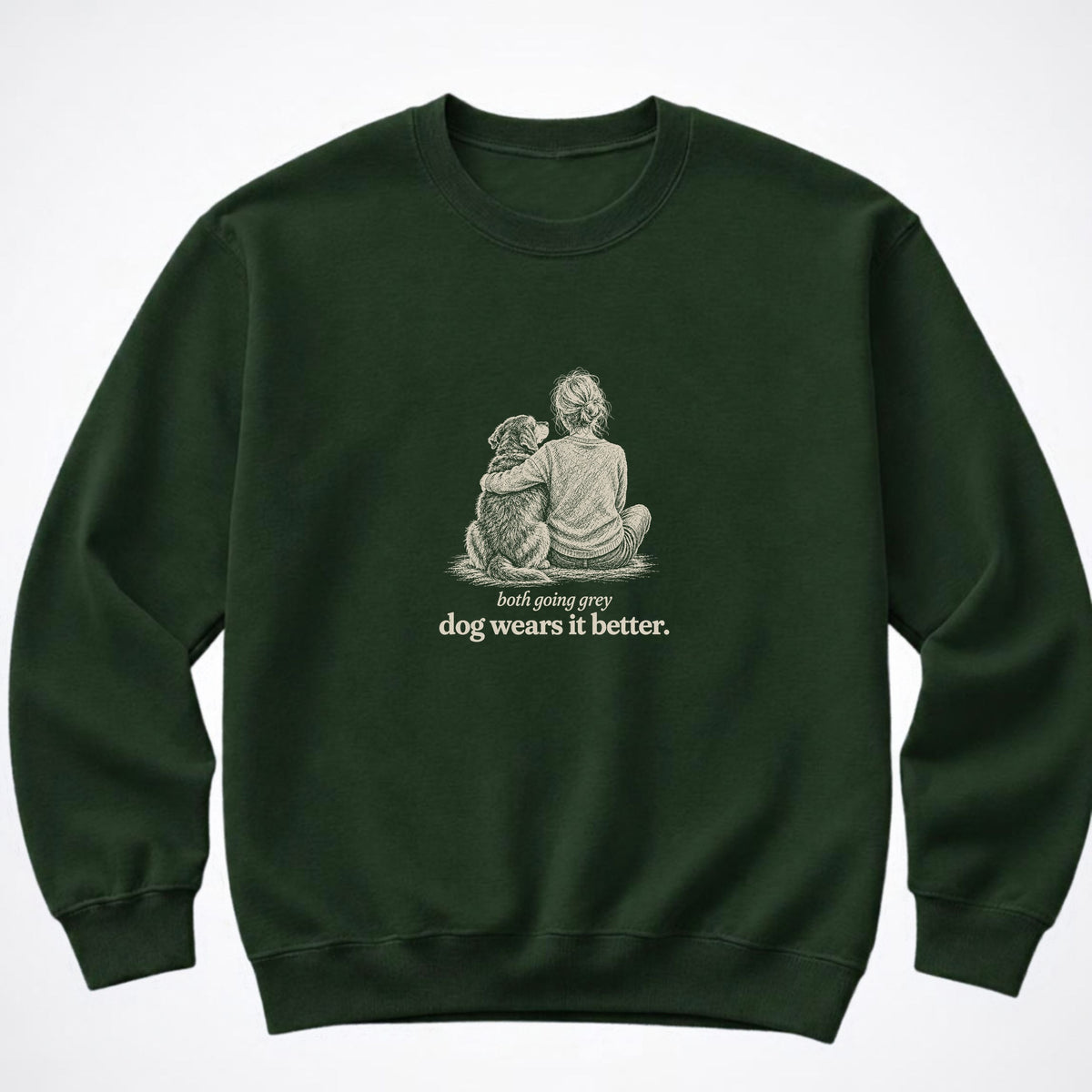 Dog Wears It Better Crewneck Sweatshirt
