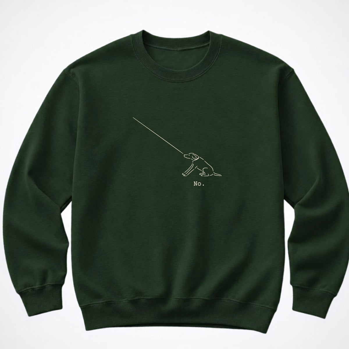 The Dog Says No Crewneck Sweatshirt