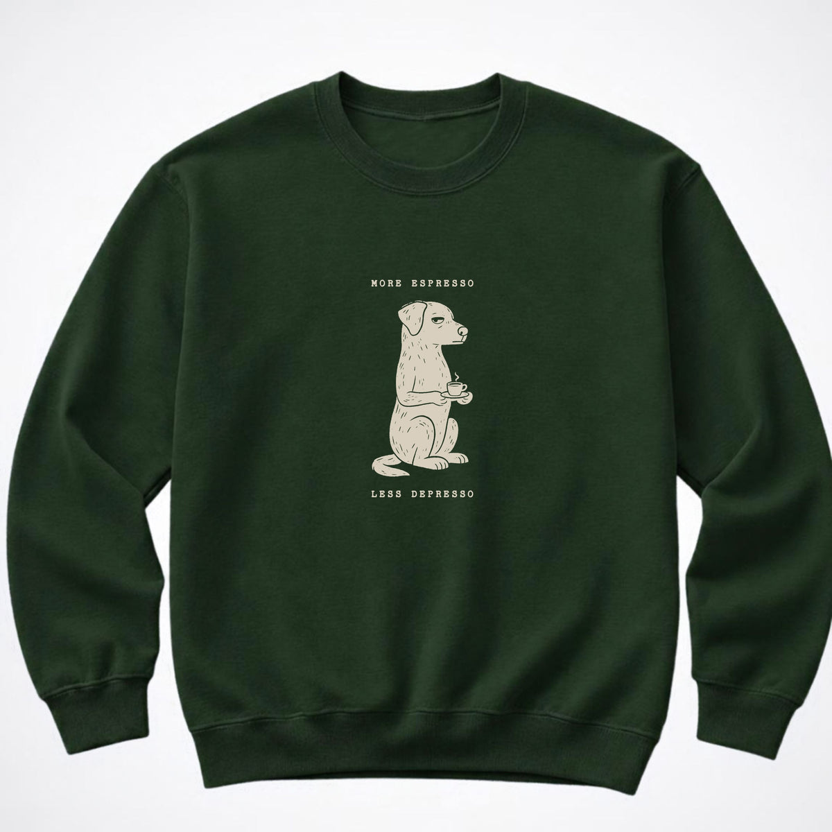 More Espresso, Less Depresso Crewneck Sweatshirt
