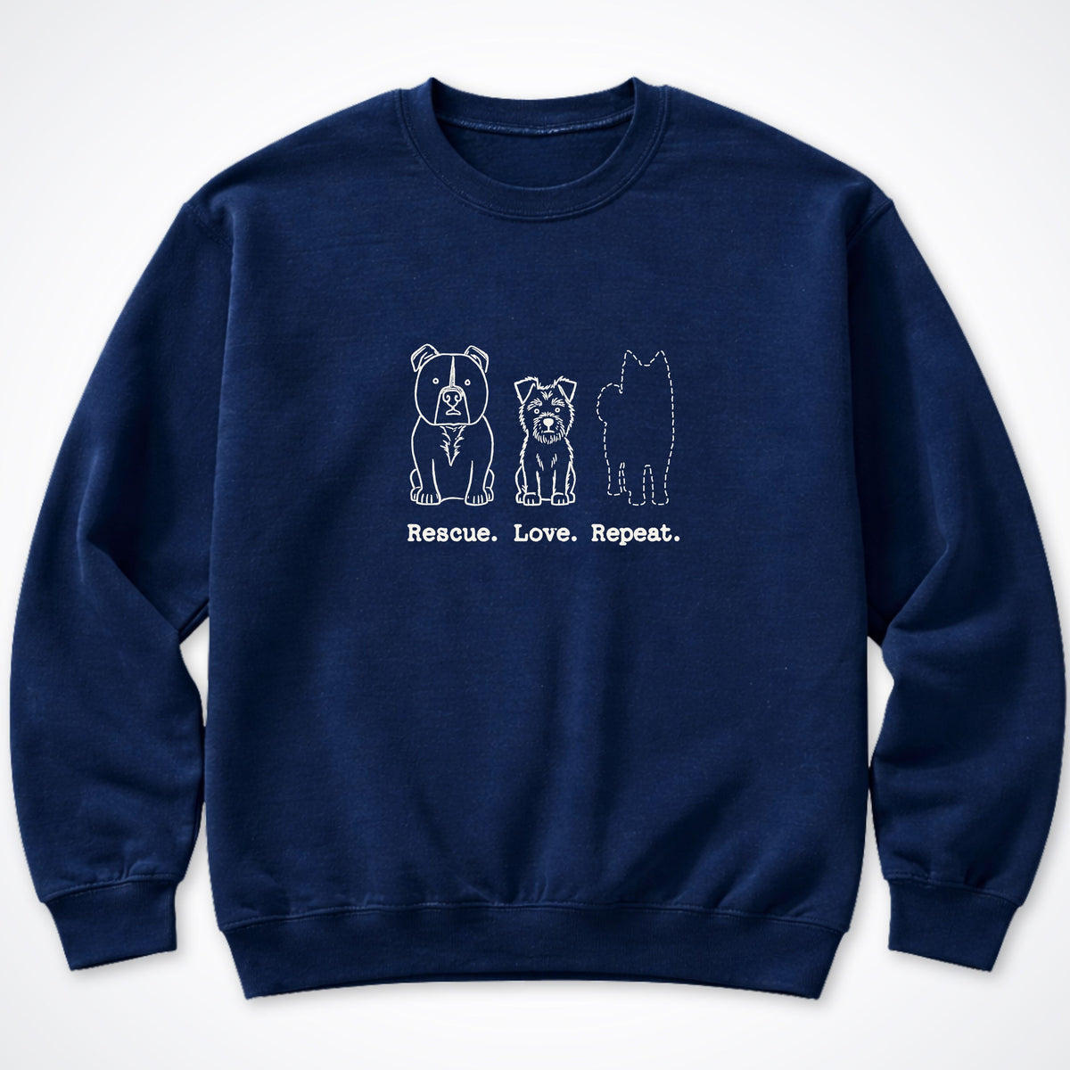 Rescue. Love. Repeat. The Next One Crewneck Sweatshirt