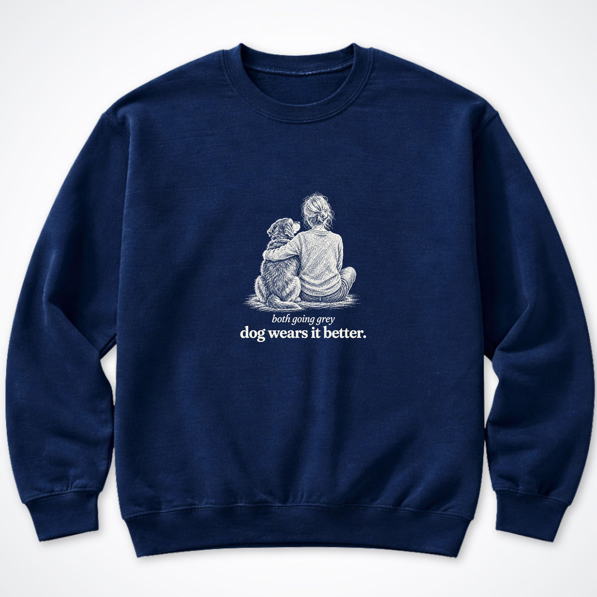 Dog Wears It Better Crewneck Sweatshirt