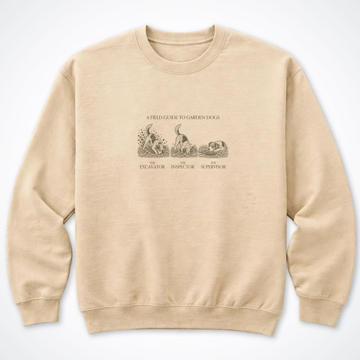 A Field Guide To Garden Dogs Crewneck Sweatshirt